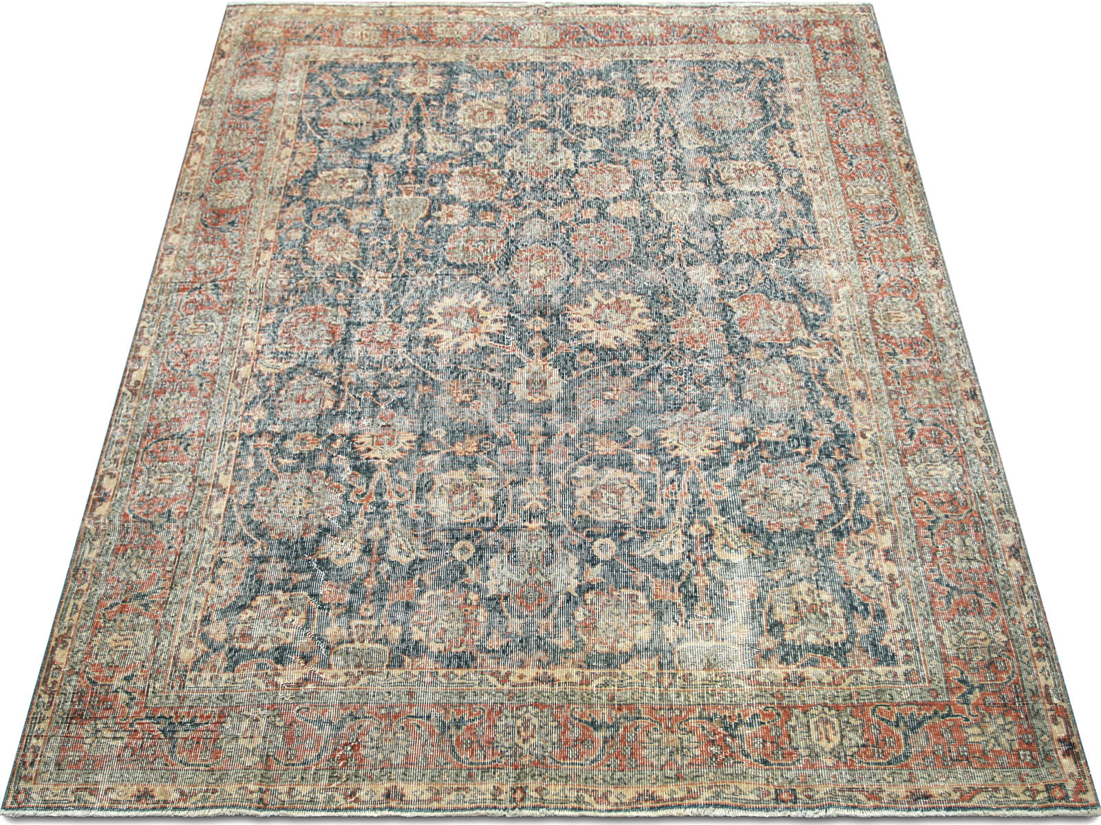 Vintage Turkish Oushak Rug - 6'3" x 9'1"