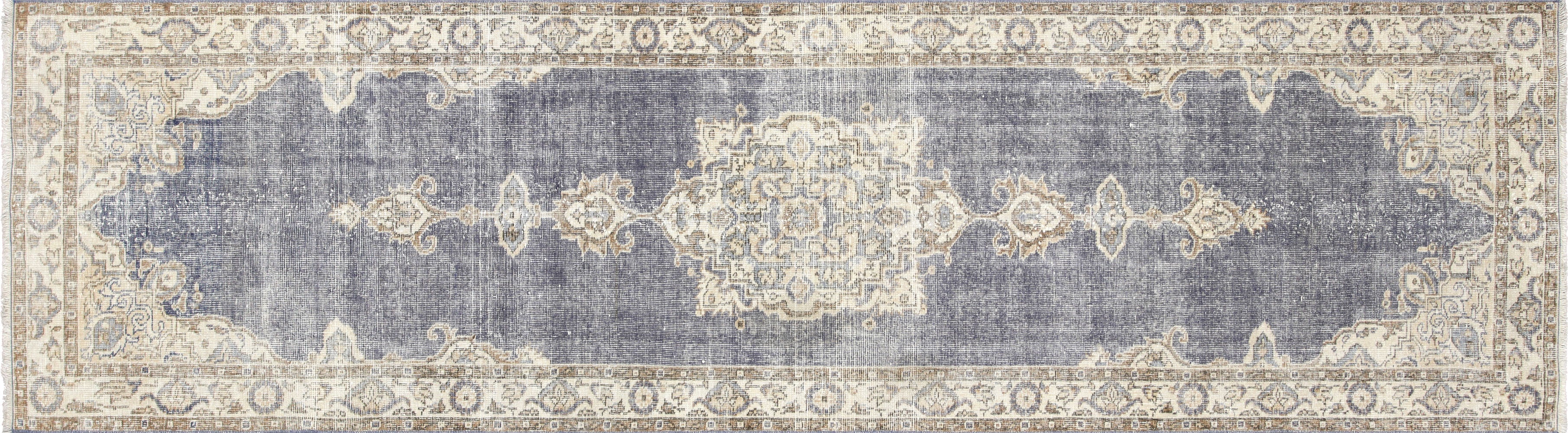 Vintage Turkish Oushak Runner - 3'1" x 11' - 230026