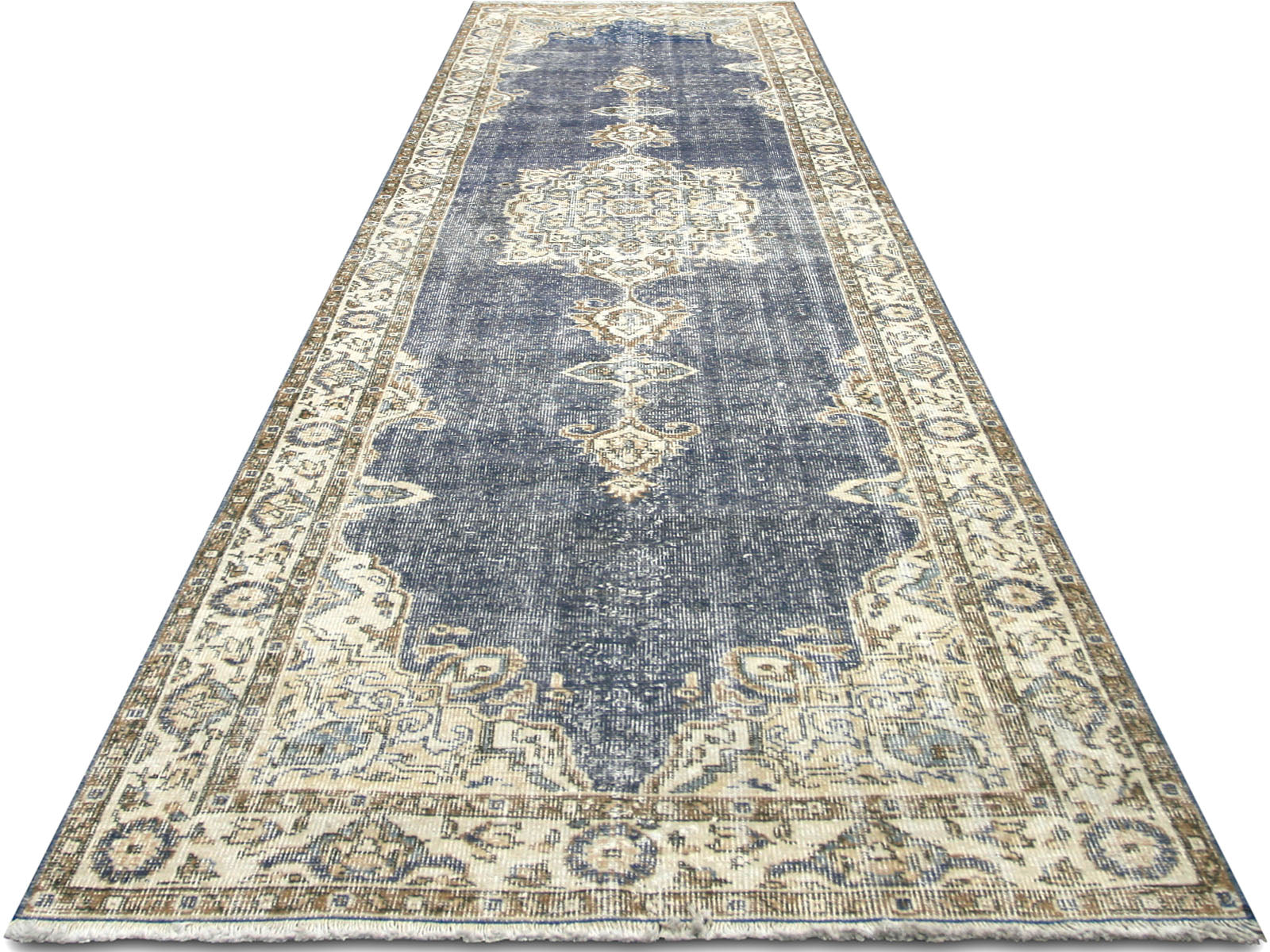 Vintage Turkish Oushak Runner - 3'1" x 11'