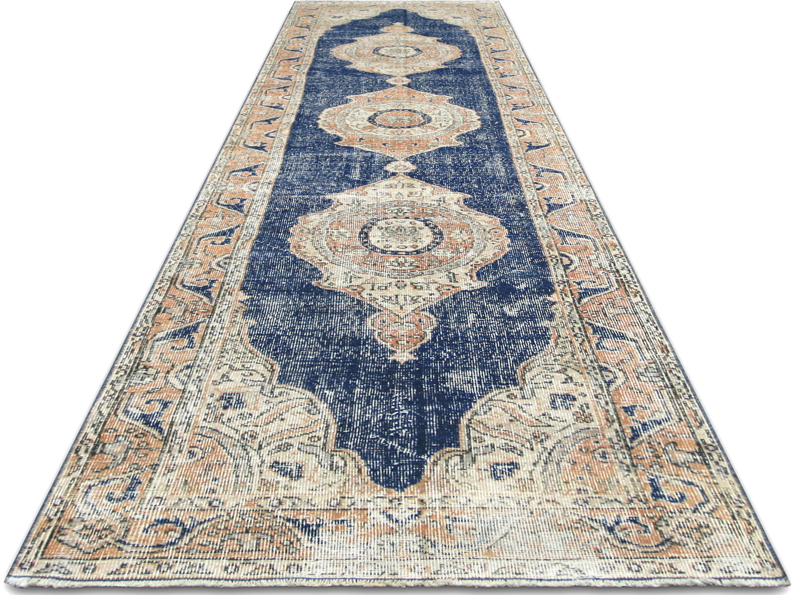 Vintage Turkish Oushak Runner - 3' x 12'2"
