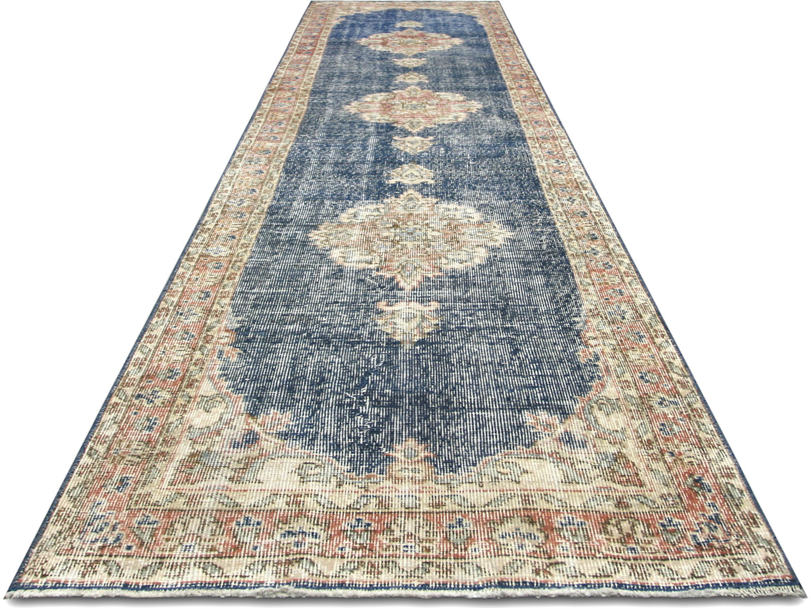 Vintage Turkish Oushak Runner - 2'10" x 11'9"