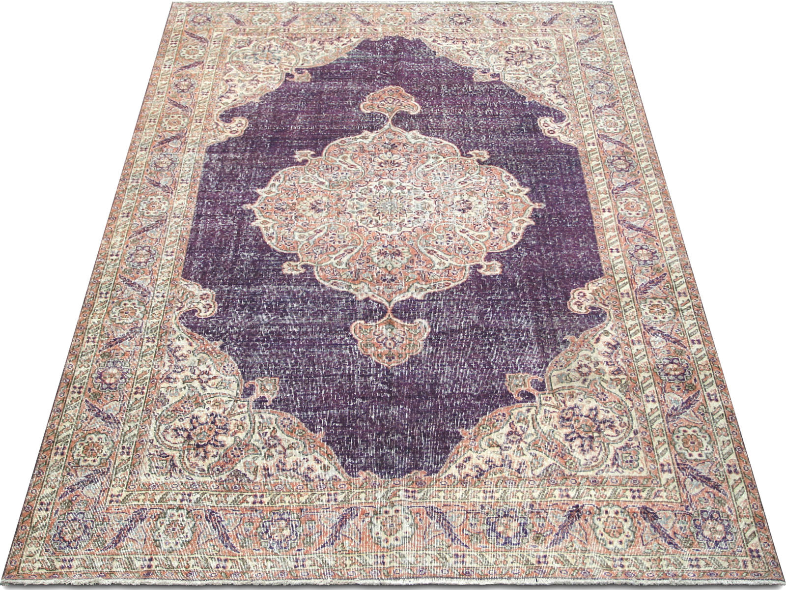 Vintage Turkish Oushak Rug - 6'11" x 10'2"