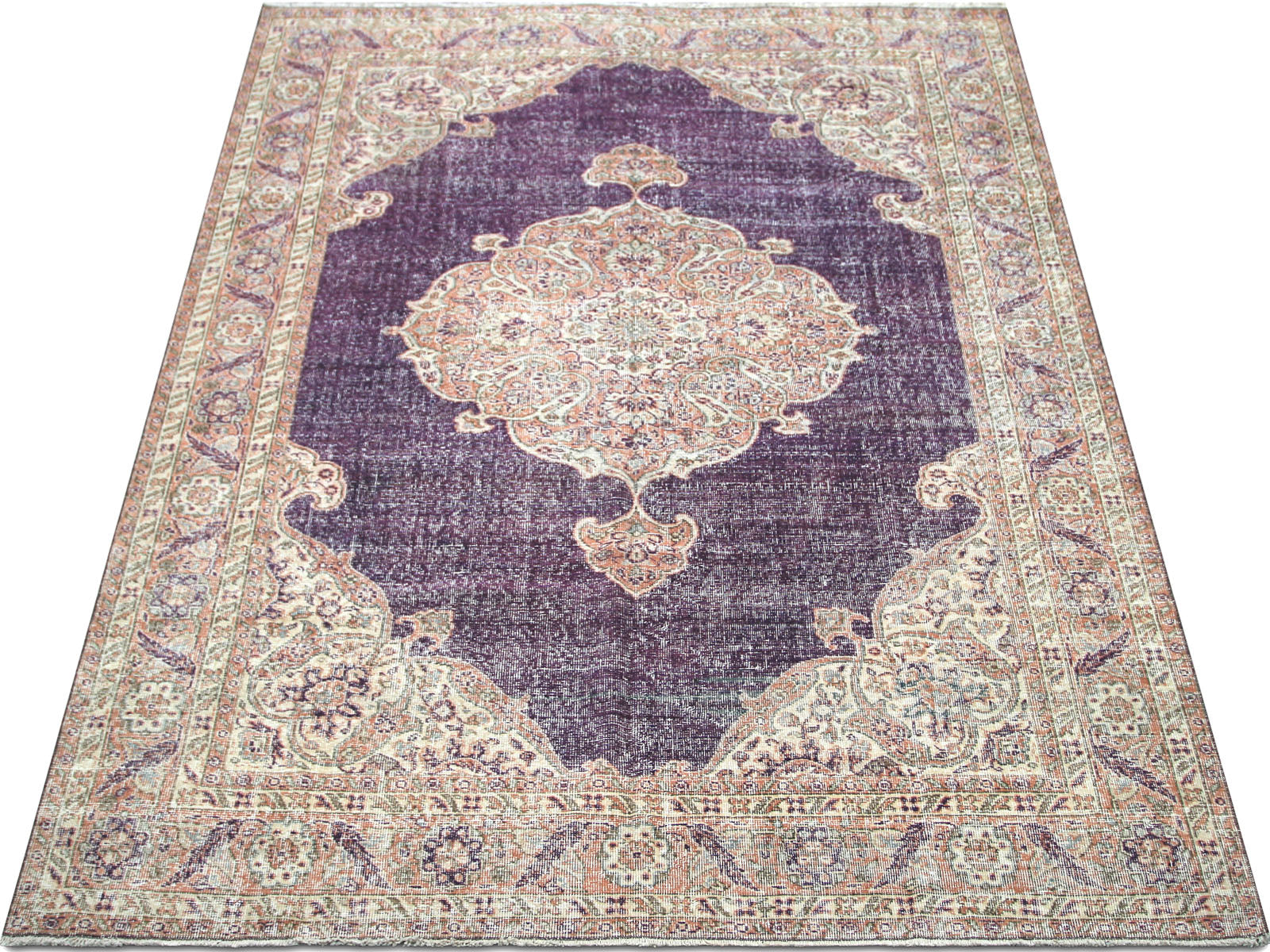 Vintage Turkish Oushak Rug - 6'11" x 10'2"