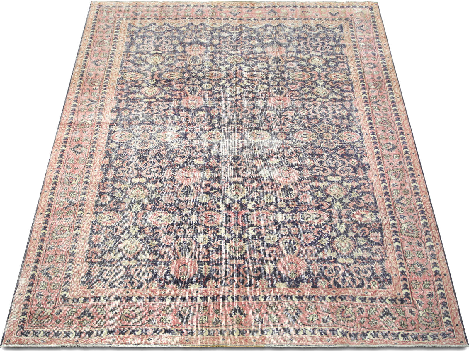 Vintage Turkish Oushak Rug - 7'4" x 10'4"