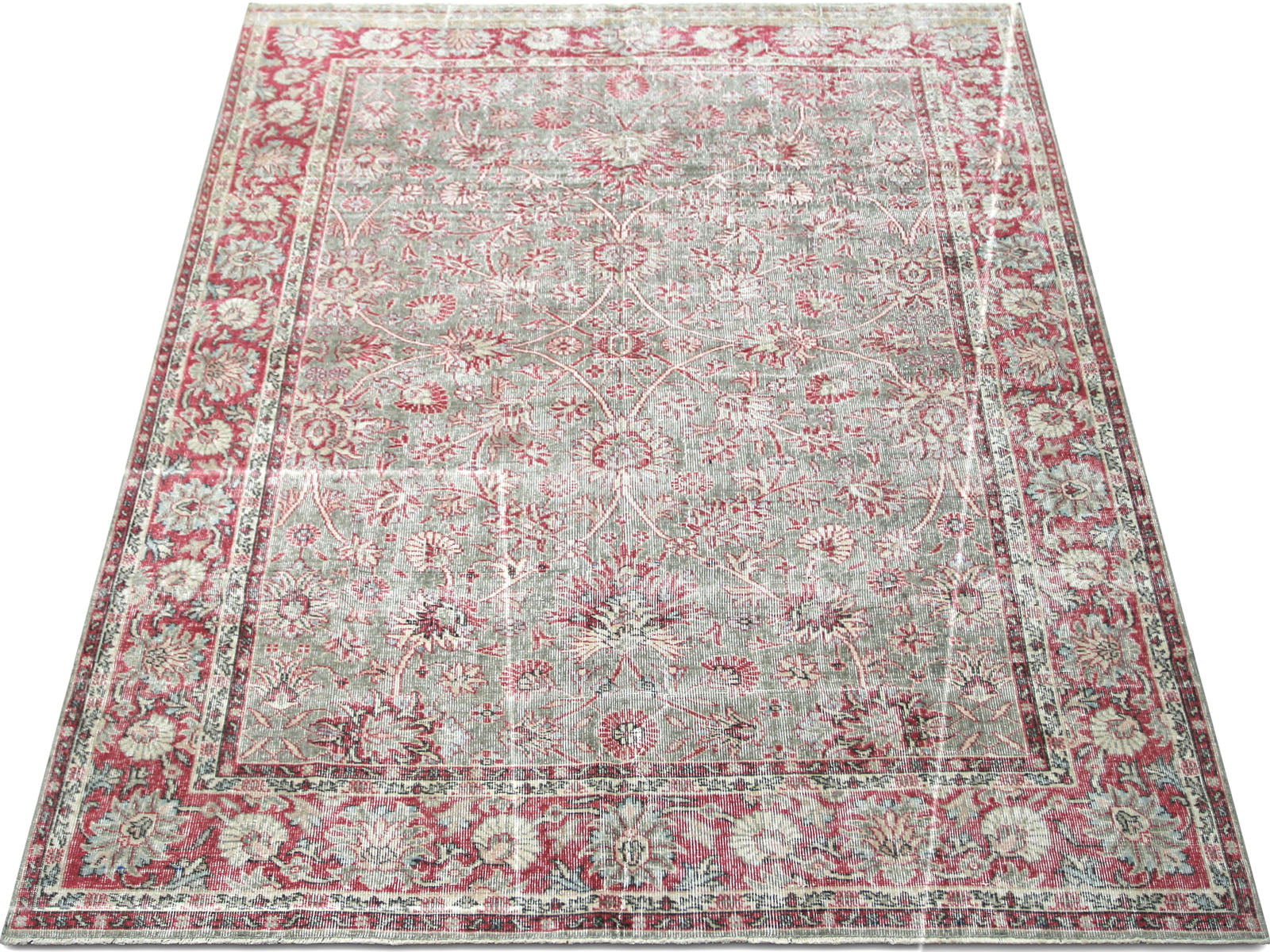 Vintage Turkish Oushak Rug - 6'5" x 9'11"