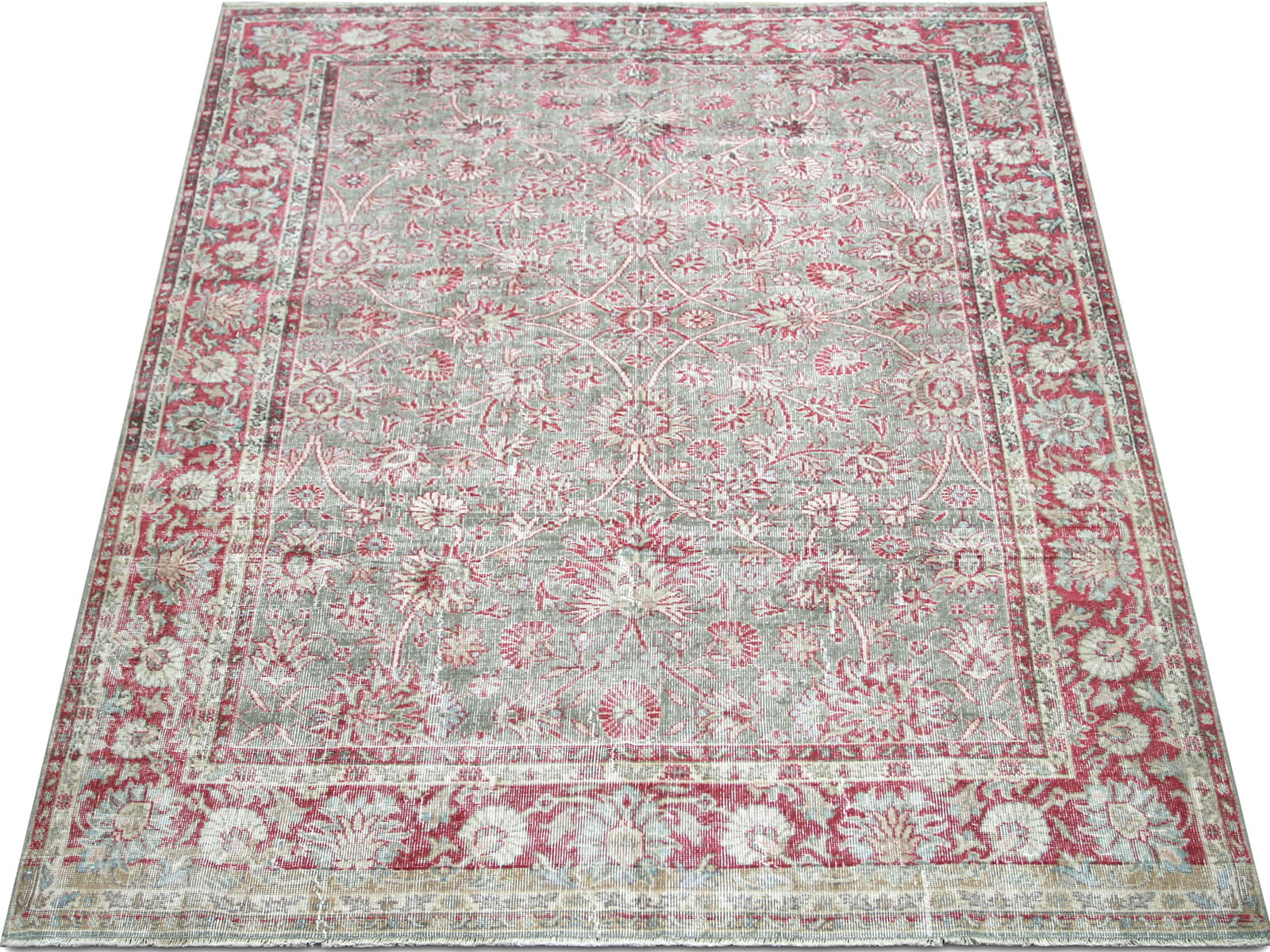 Vintage Turkish Oushak Rug - 6'5" x 9'11"