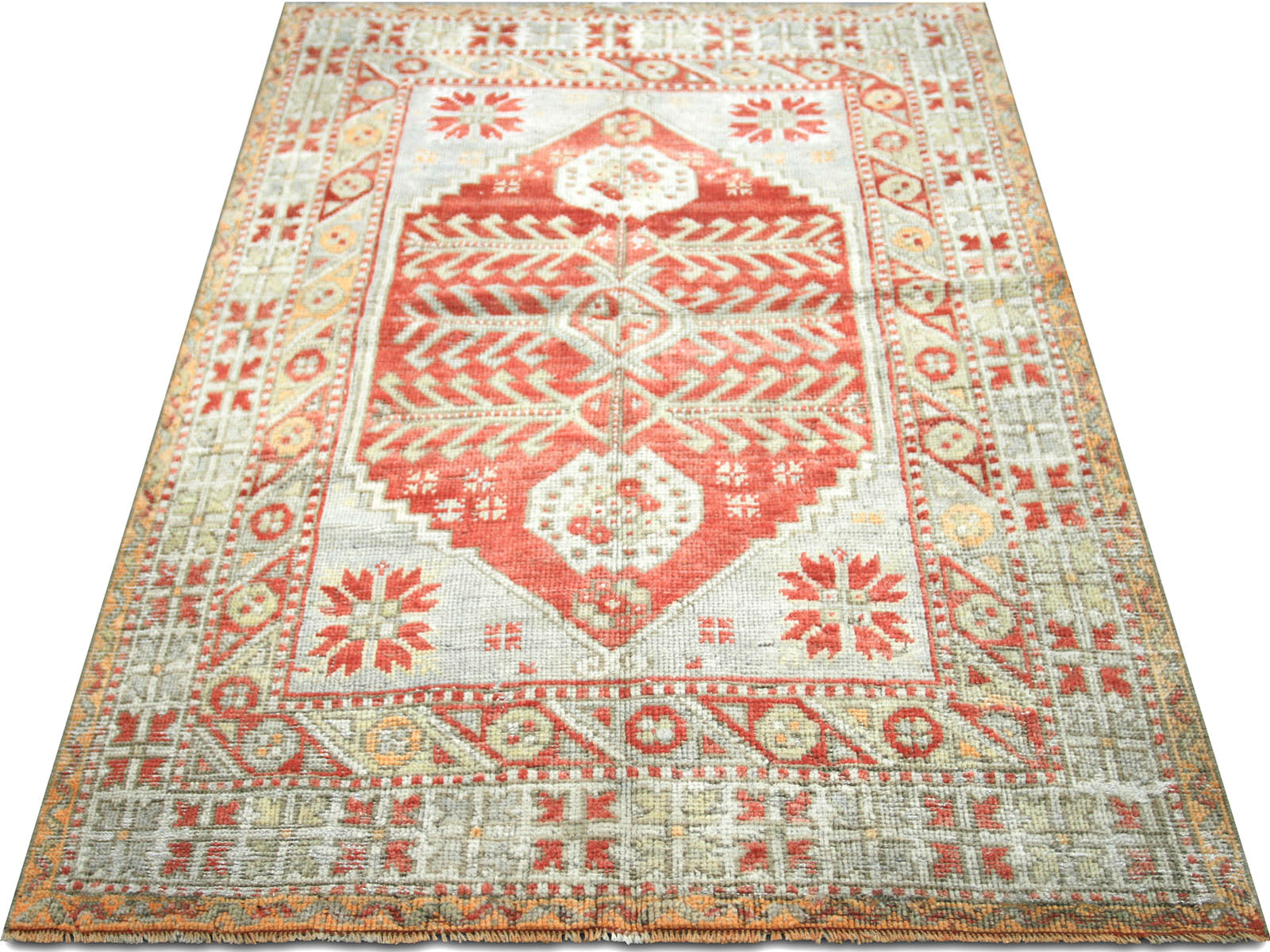Vintage Turkish Oushak Rug - 3'5" x 4'10"