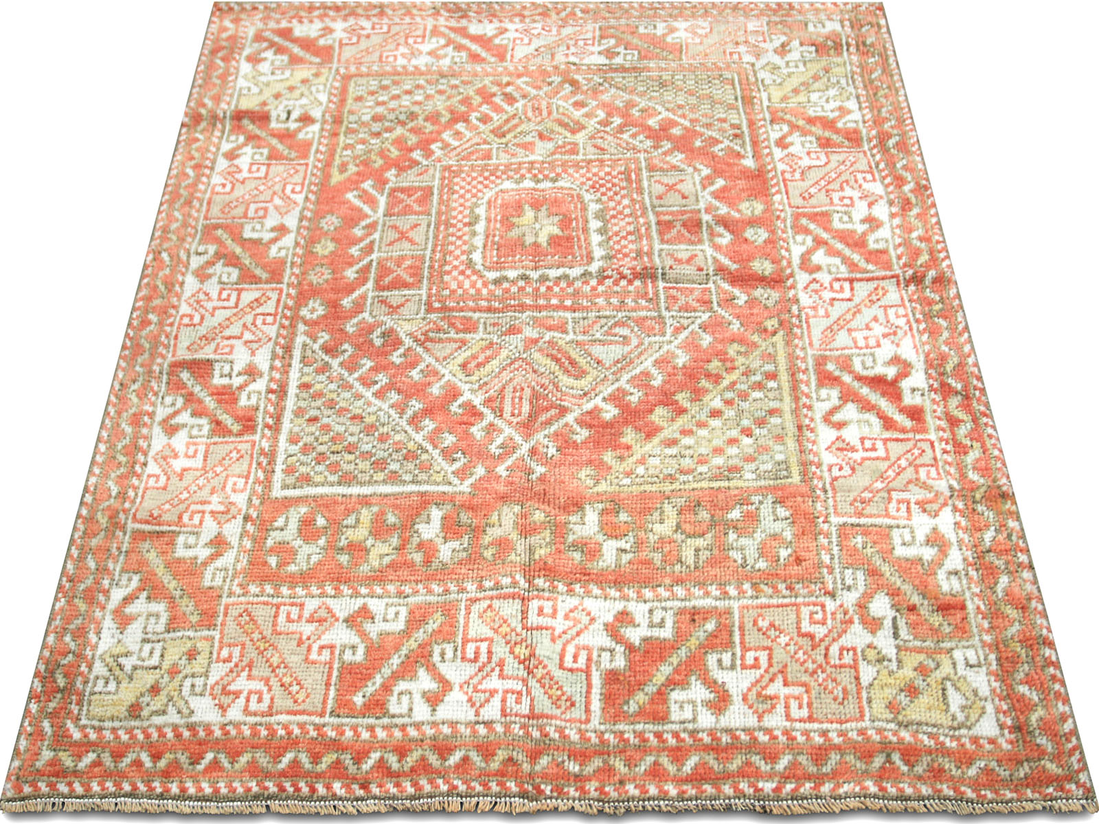 Vintage Turkish Oushak Rug - 3'8" x 4'8"