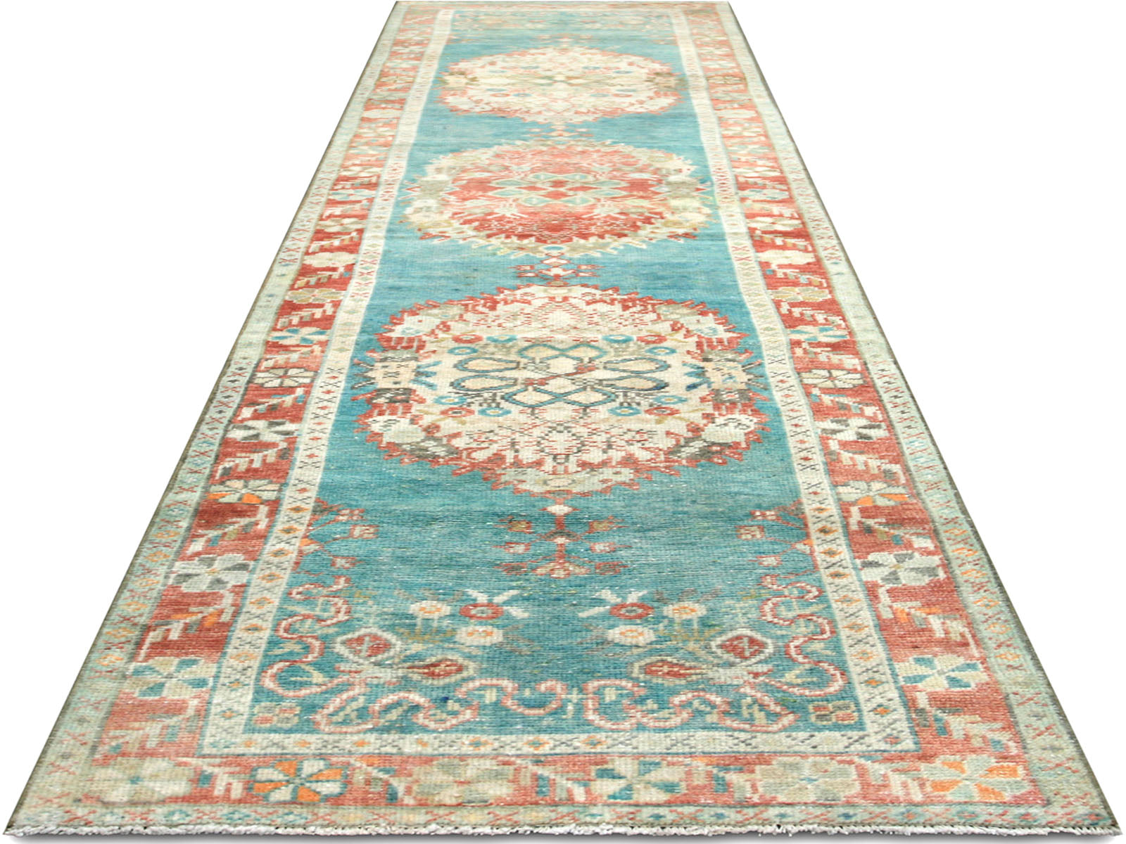 Vintage Turkish Oushak Runner - 2'7" x 10'6"