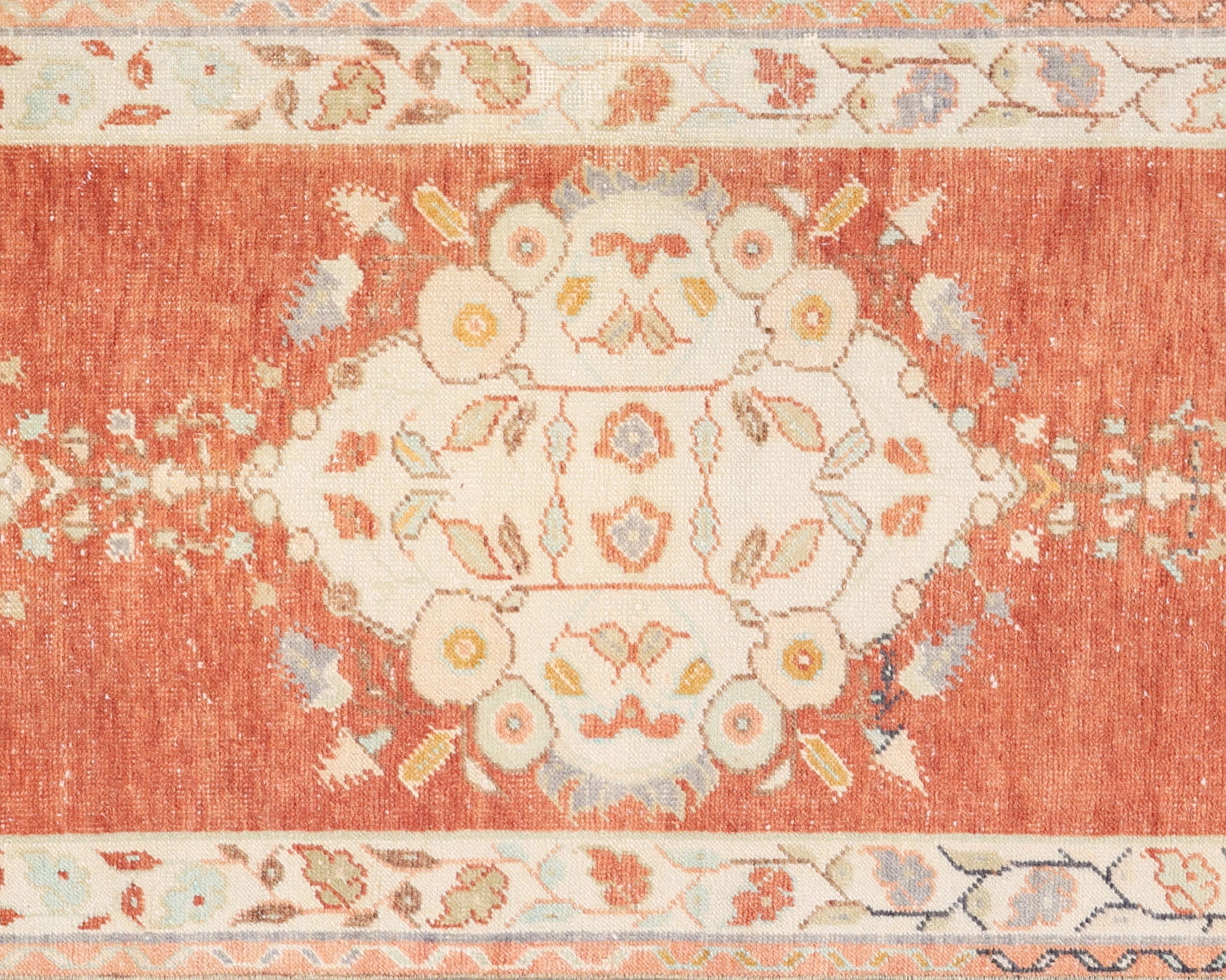 Vintage Turkish Oushak Runner - 2'10" x 10'11"