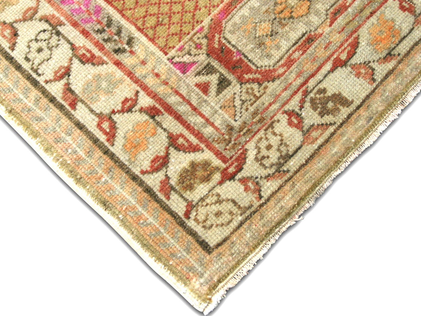 Vintage Turkish Oushak Rug - 3'1" x 6'5"