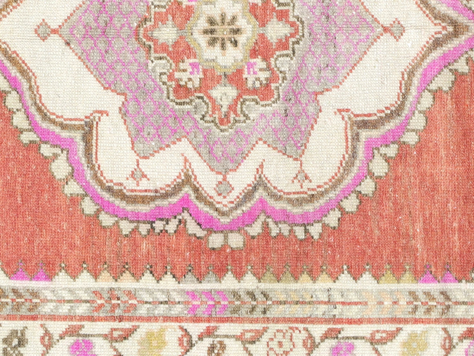 Vintage Turkish Oushak Rug - 3'1" x 6'5" - 230051