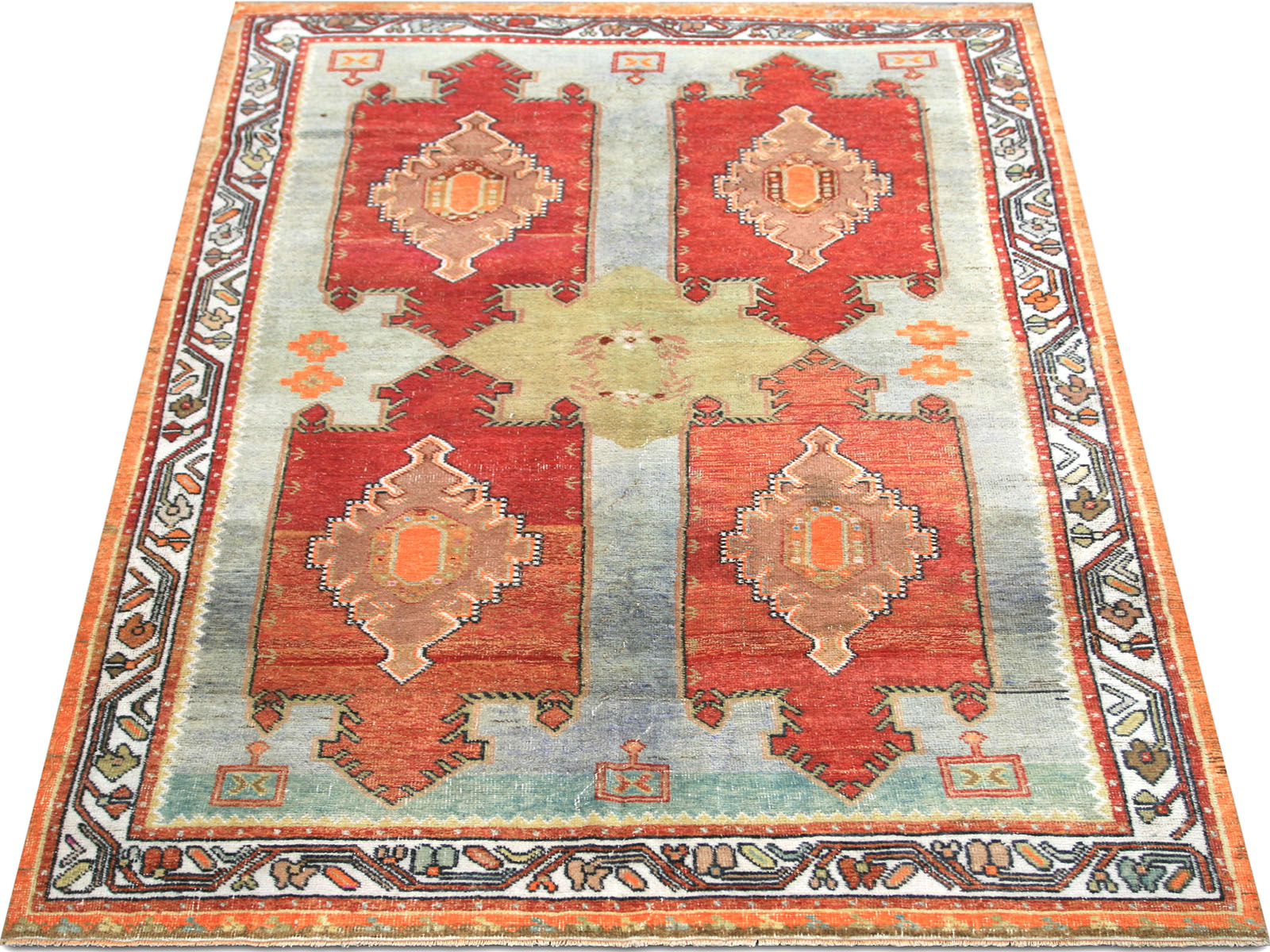 Vintage Turkish Oushak Rug - 5'4" x 8'5"
