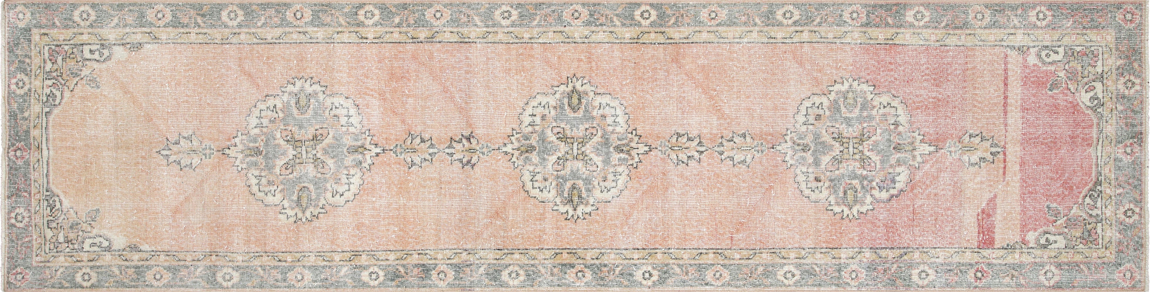 Vintage Turkish Oushak Runner - 3' x 11'9" - 230058