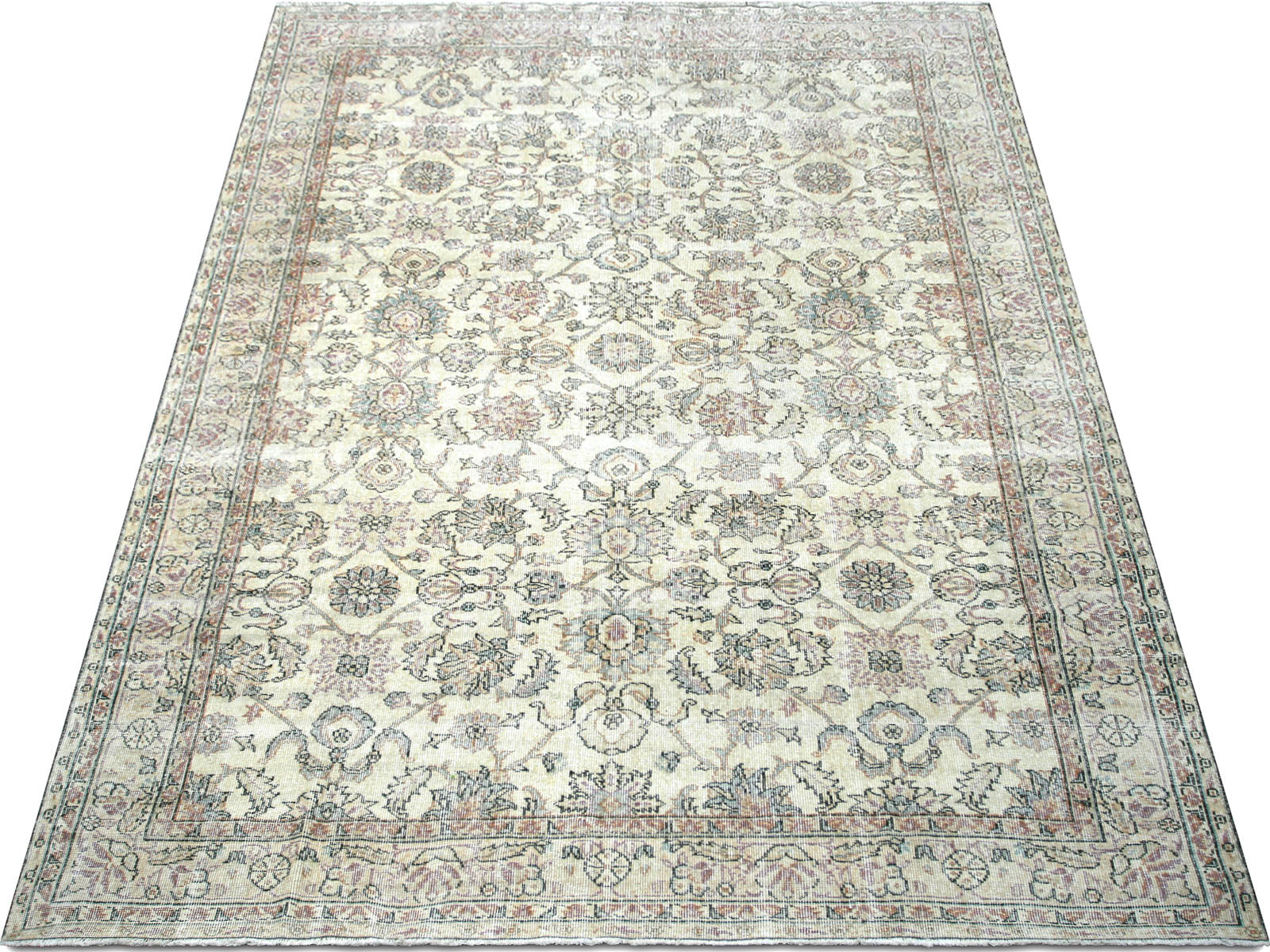 Vintage Turkish Oushak Rug - 7'1" x 10'2"