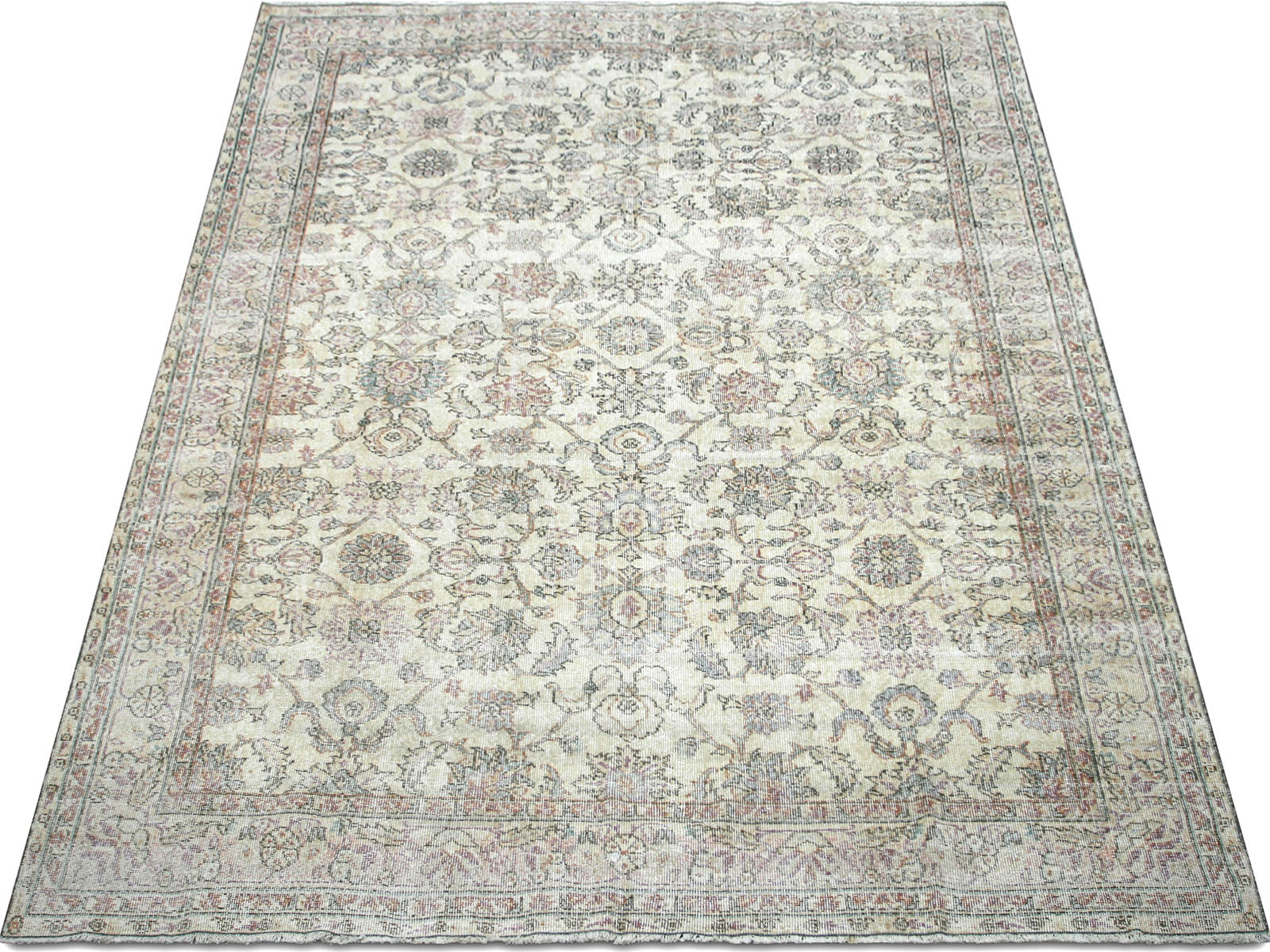 Vintage Turkish Oushak Rug - 7'1" x 10'2"