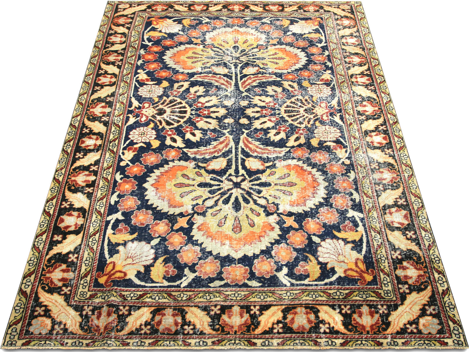 Semi Antique Turkish Oushak Rug - 6'3" x 10'5"