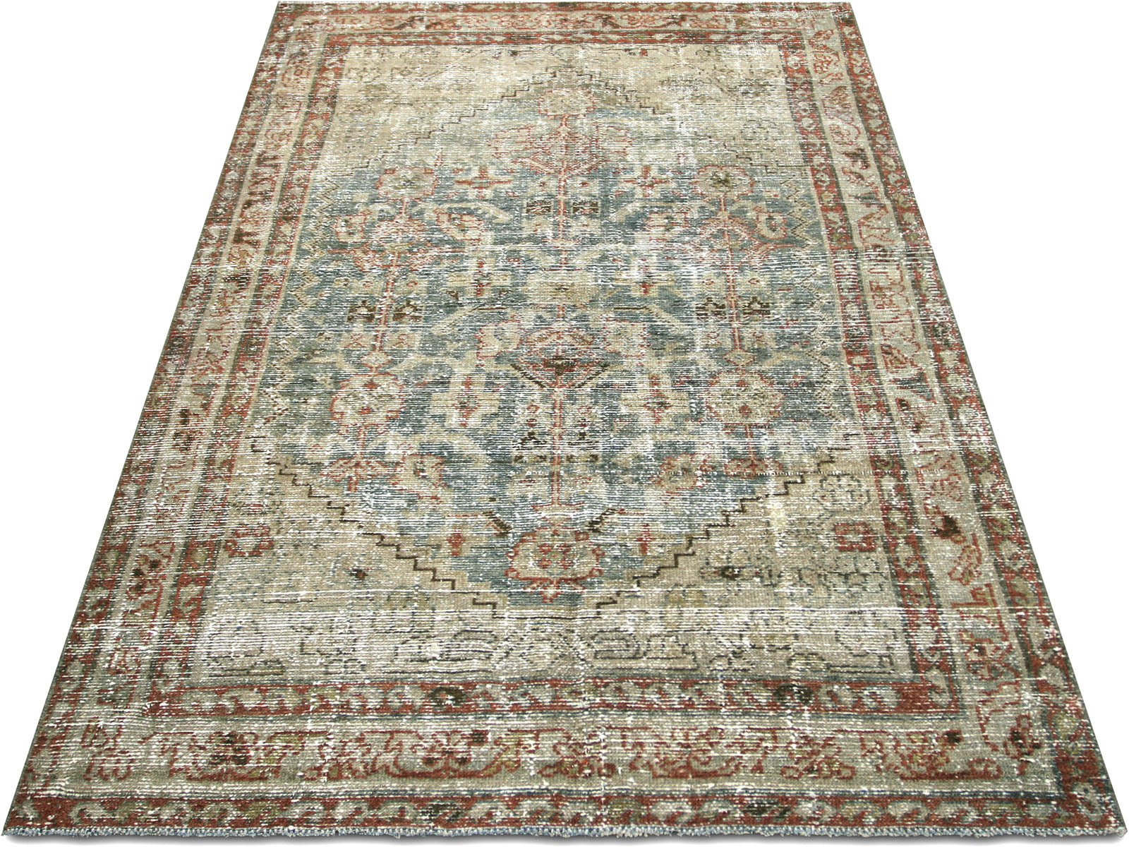 Semi Antique Persian Melayer Rug - 4'0" x 6'3"