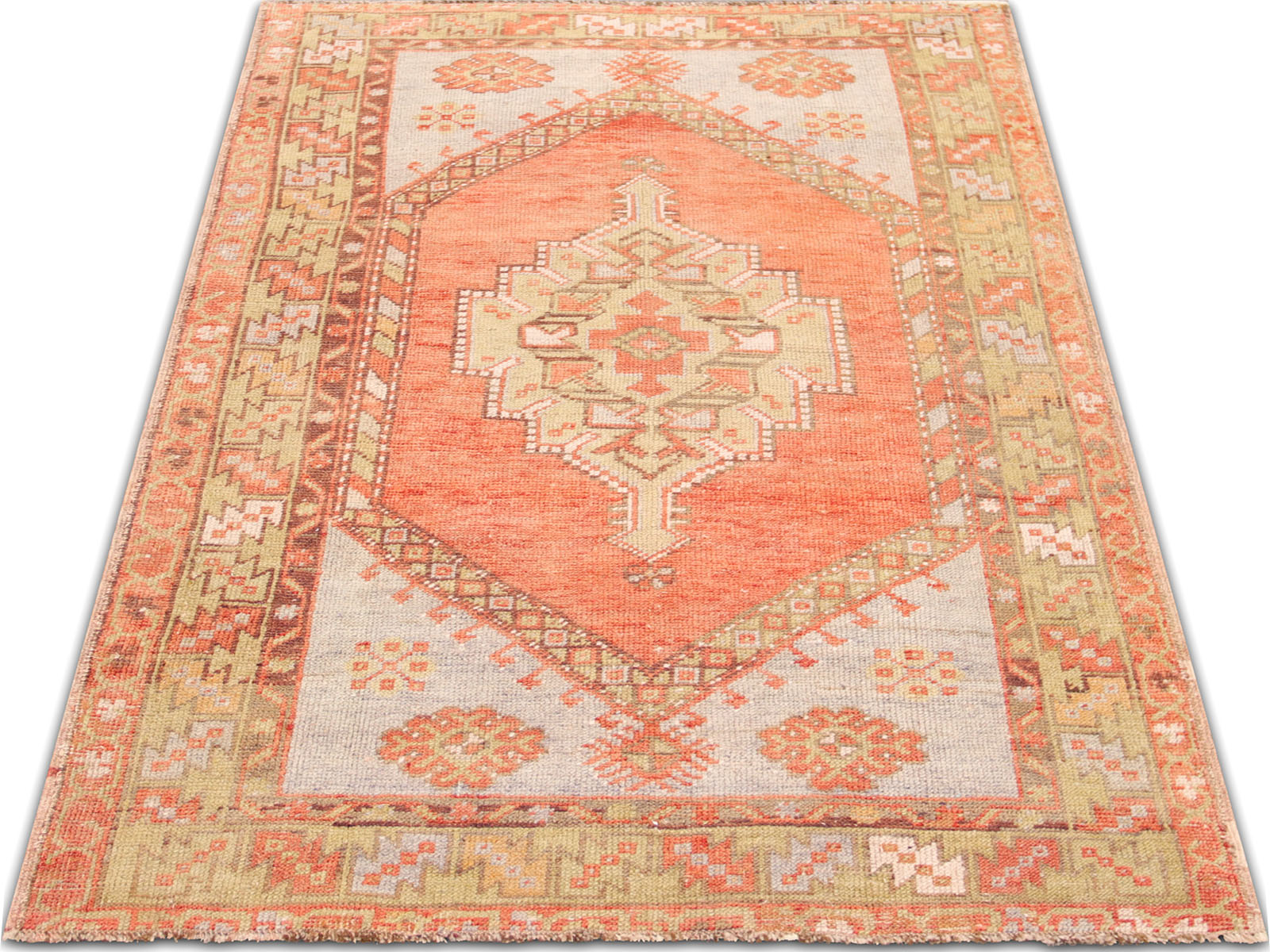 Vintage Turkish Oushak Rug - 3'6" x 5'8"