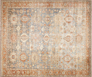Antique Persian Heriz Rug - 12' x 14'3" -230094