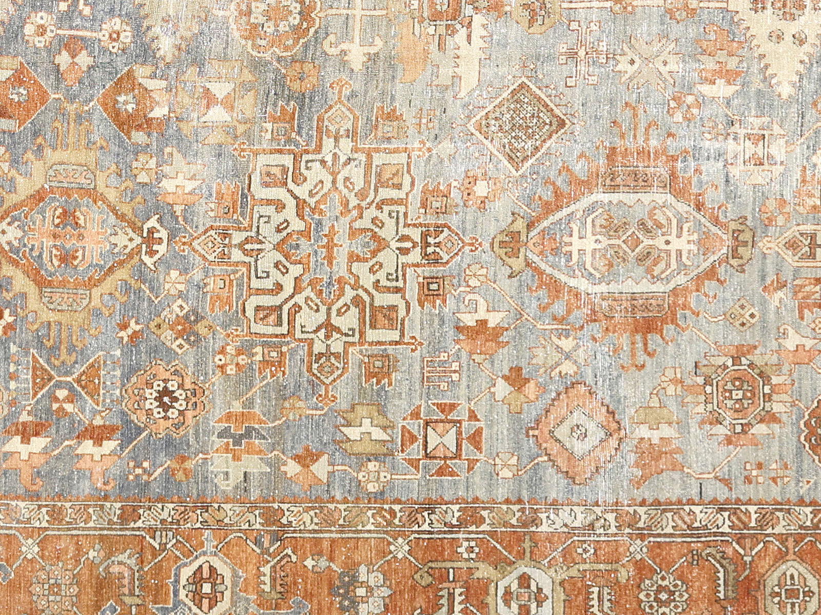Antique Persian Heriz Rug - 12' x 14'3" -230094
