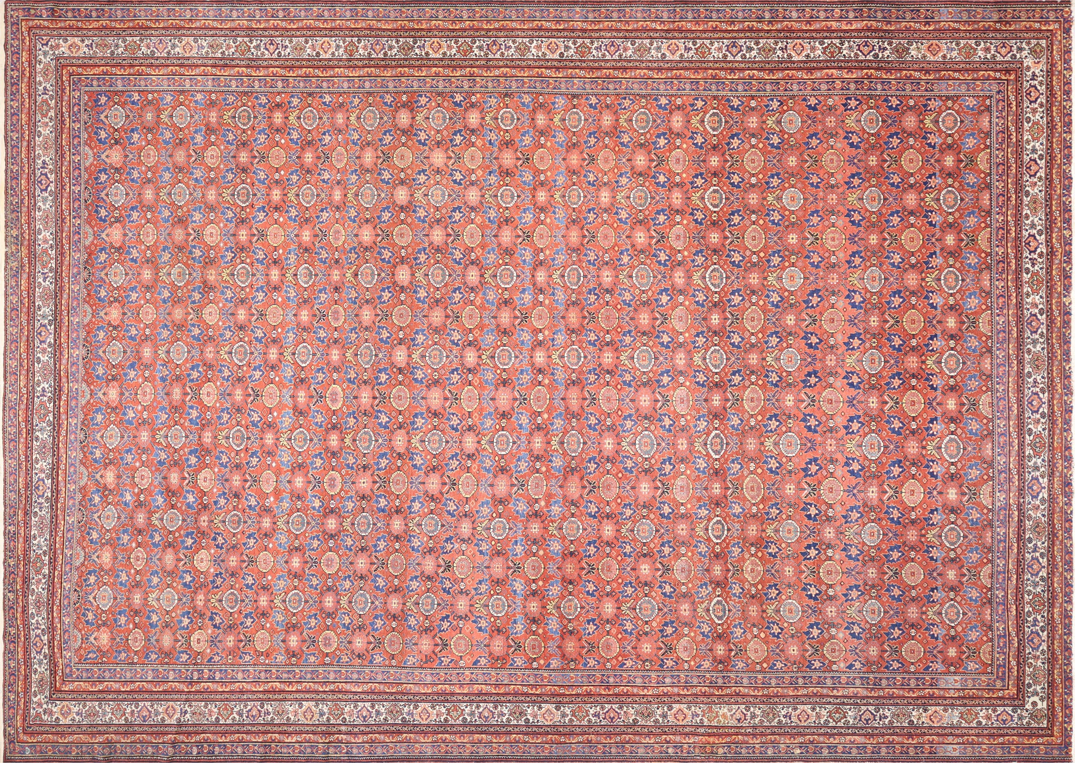 Antique Persian Mahal Rug - 13'7" x 18'10" - 230098