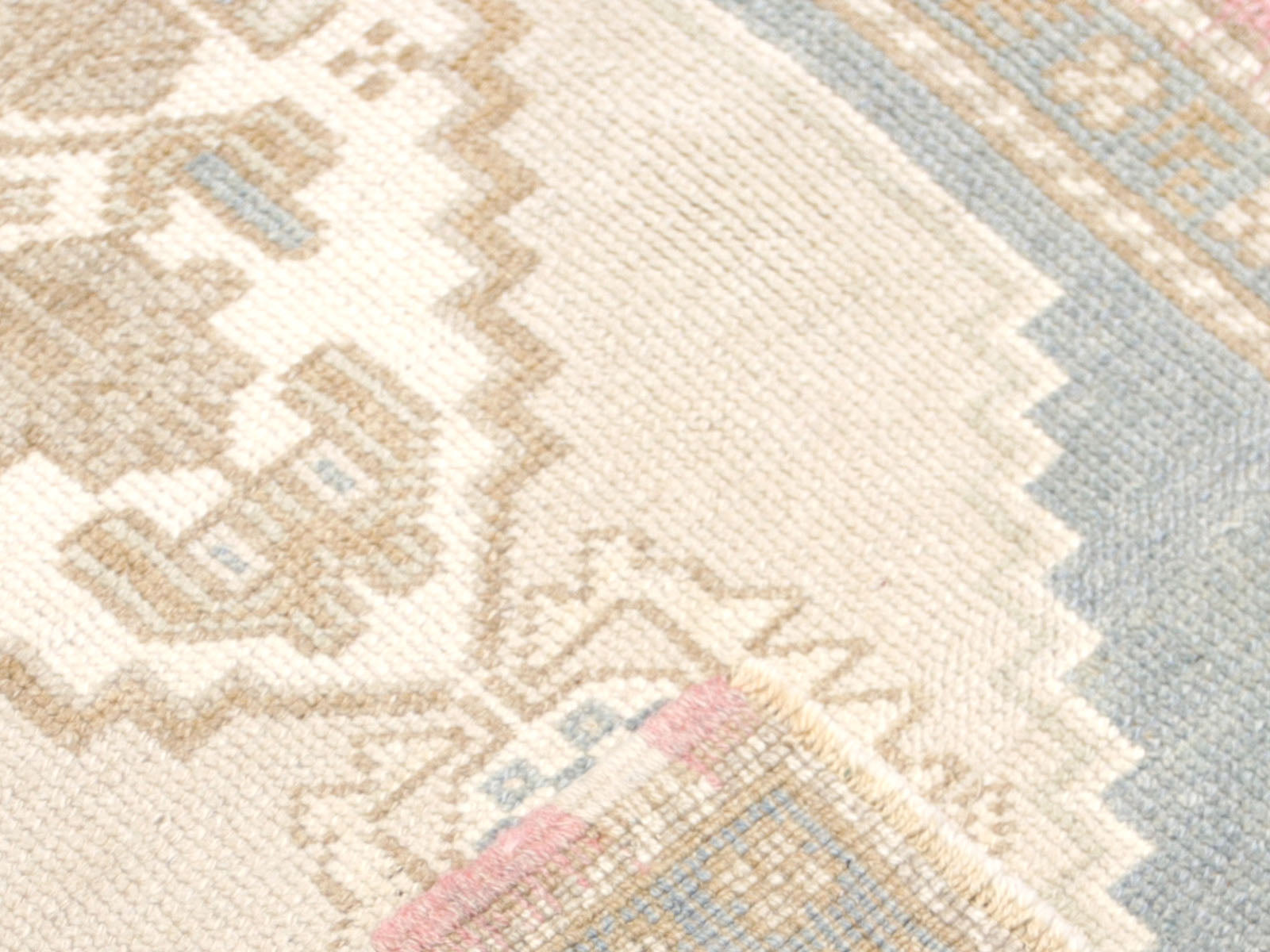 Vintage Turkish Oushak Yastic - 1'11 x 4'
