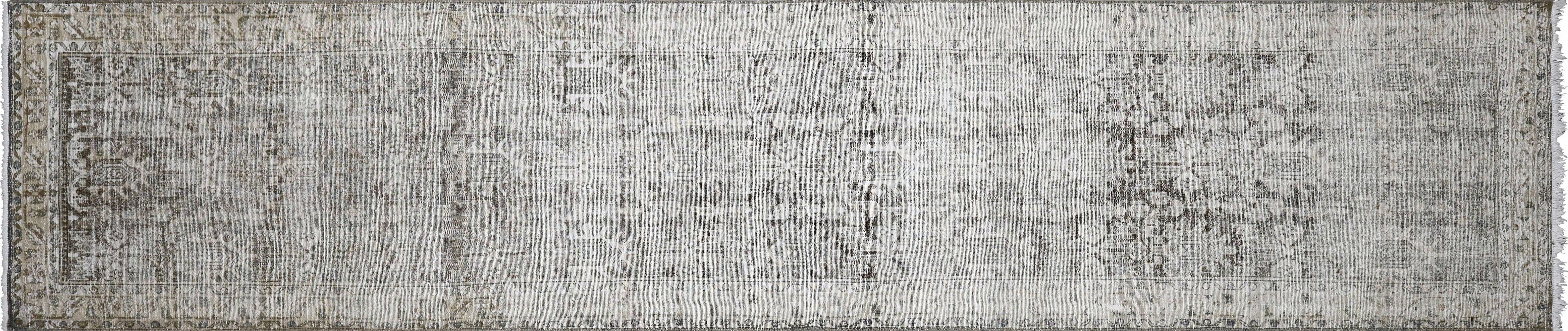 Semi Antique Persian Melayer Runner - 3'5" x 16'