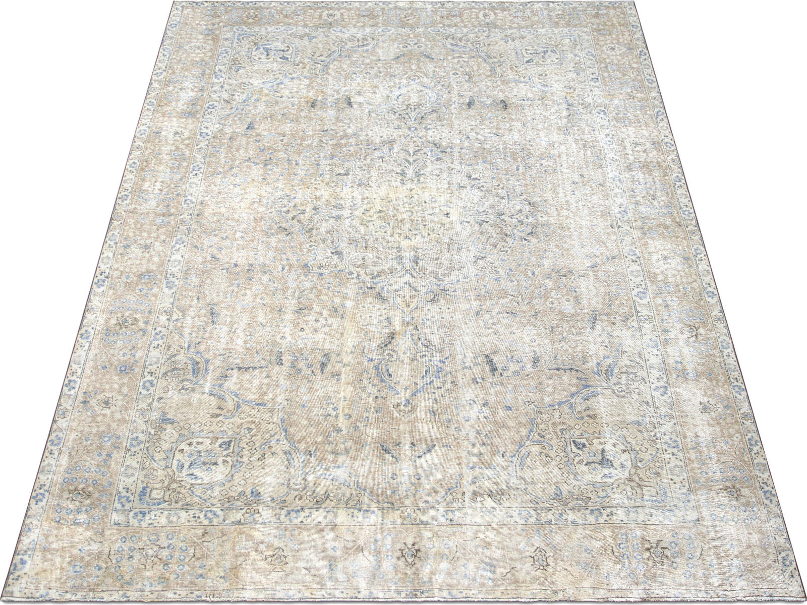 Semi Antique Persian Tabriz Rug - 8'6" x 12'