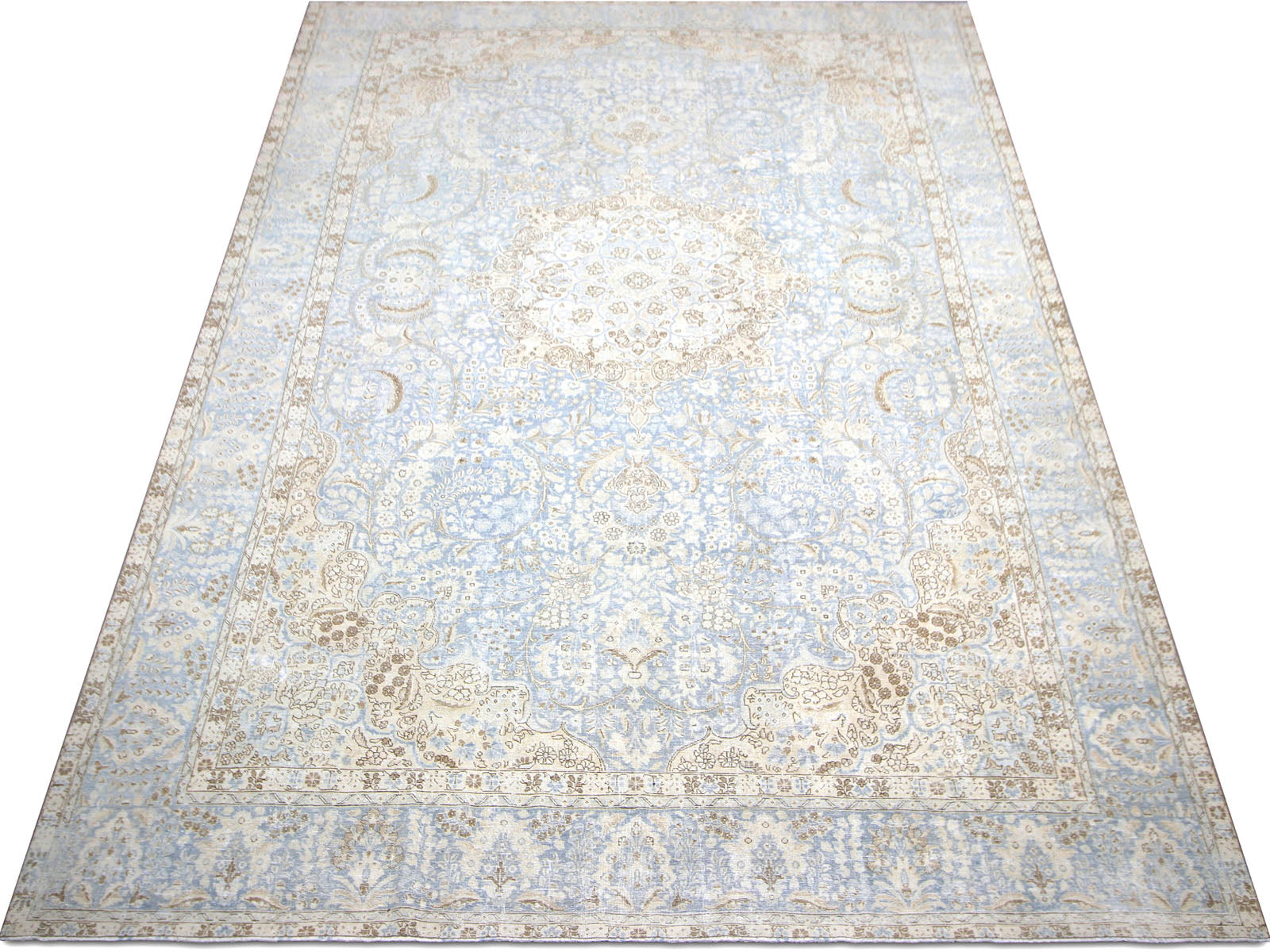 Semi Antique Persian Tabriz Rug - 10'6" x 16'