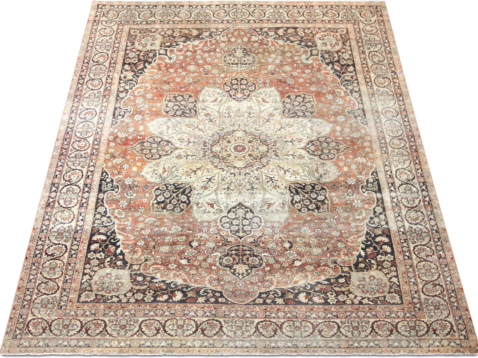 Antique Turkish Swaz Rug - 9'8" x 13'