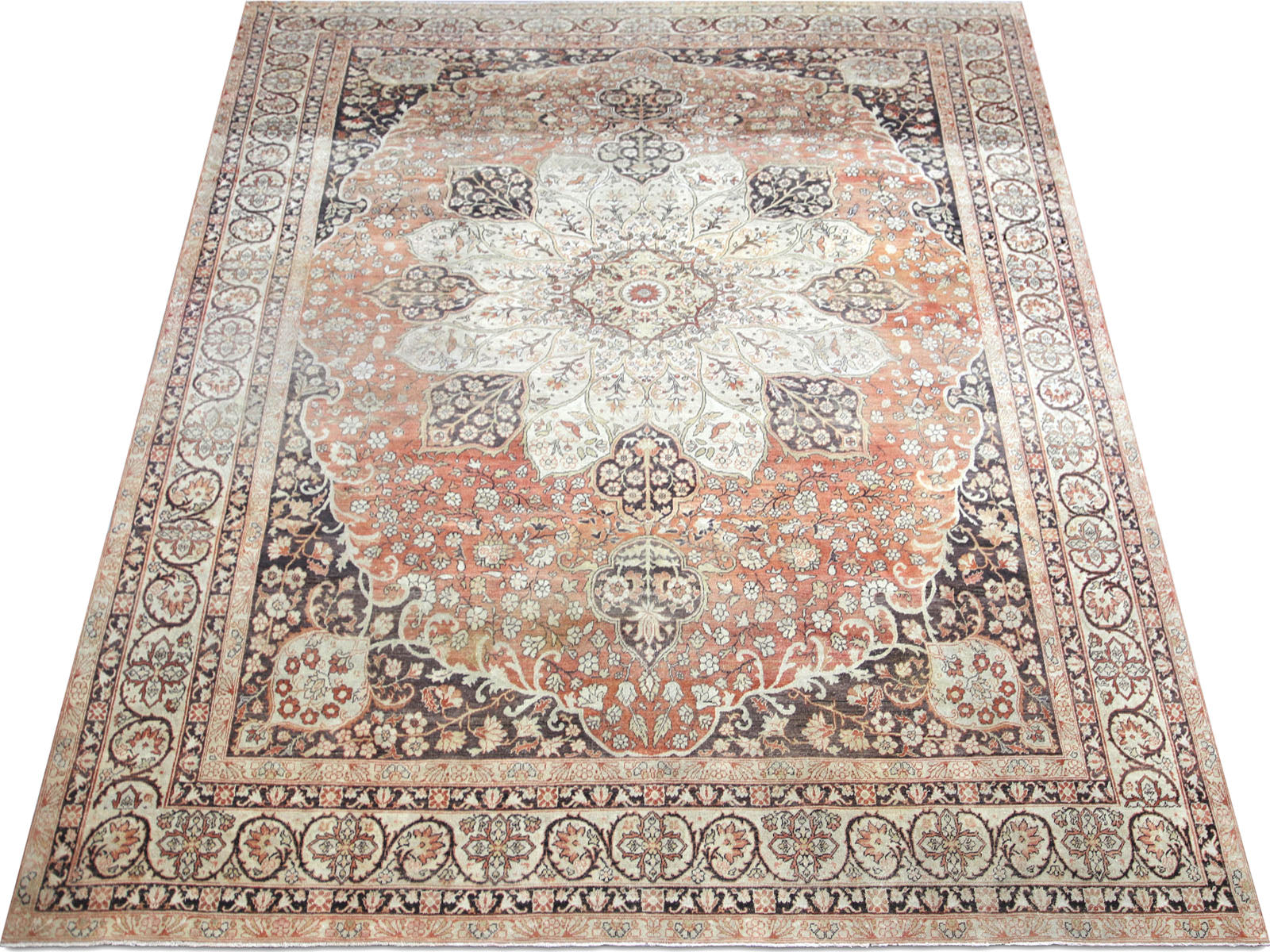 Antique Turkish Swaz Rug - 9'8" x 13'