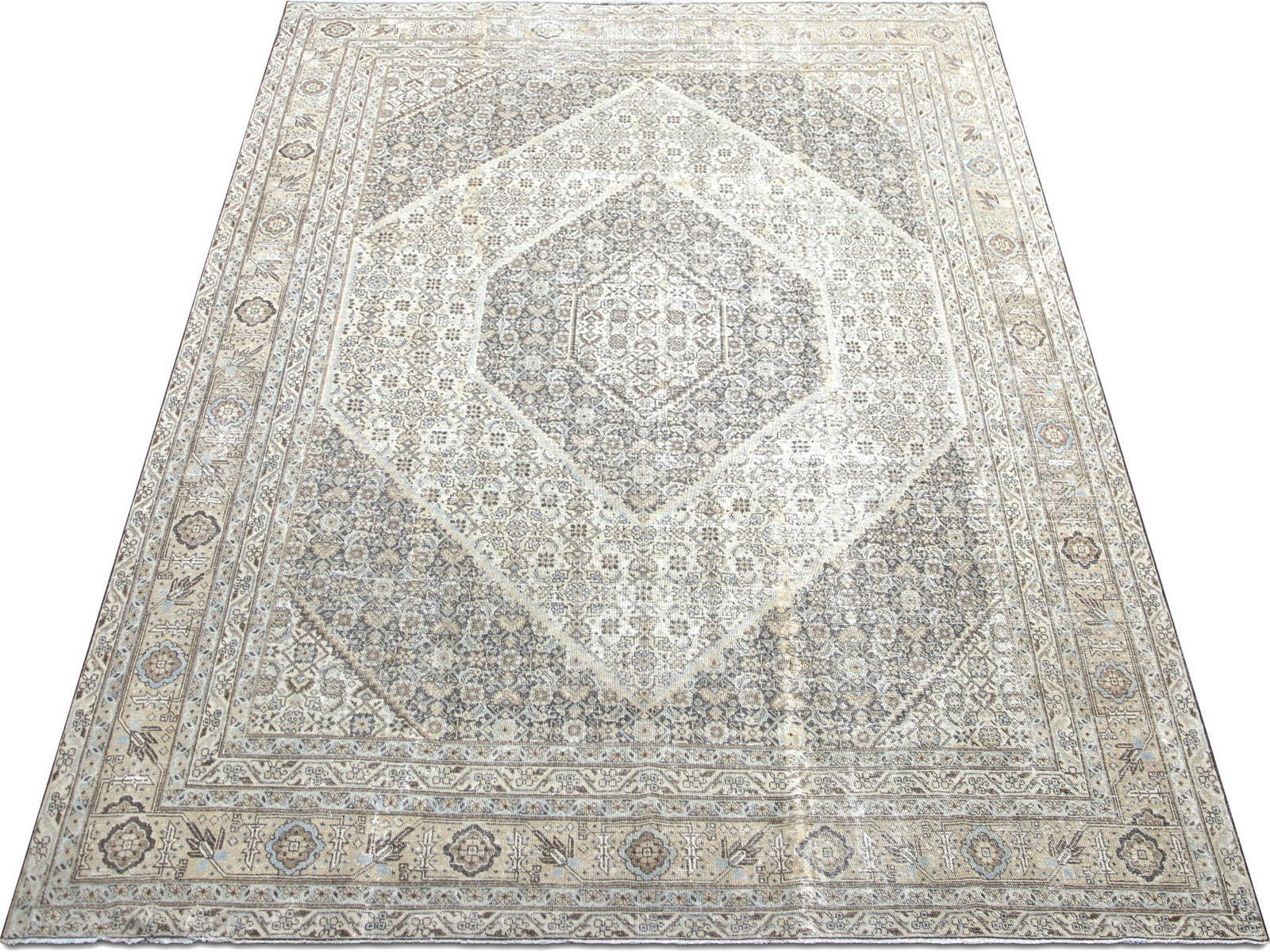 Antique Persian Tabriz Rug - 8'10" x 11'9"