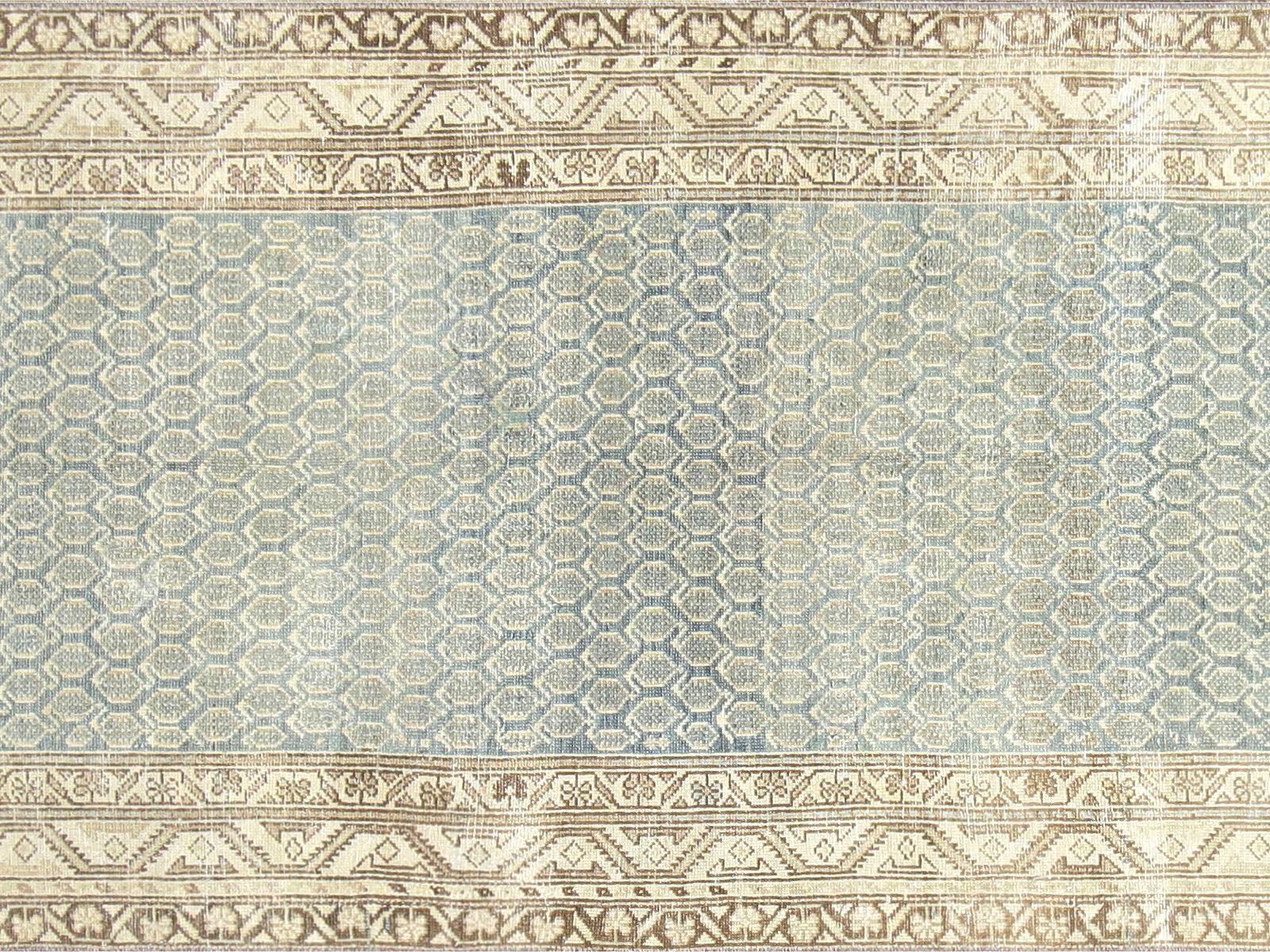 Semi Antique Persian Melayer Runner - 3'4" x 15'
