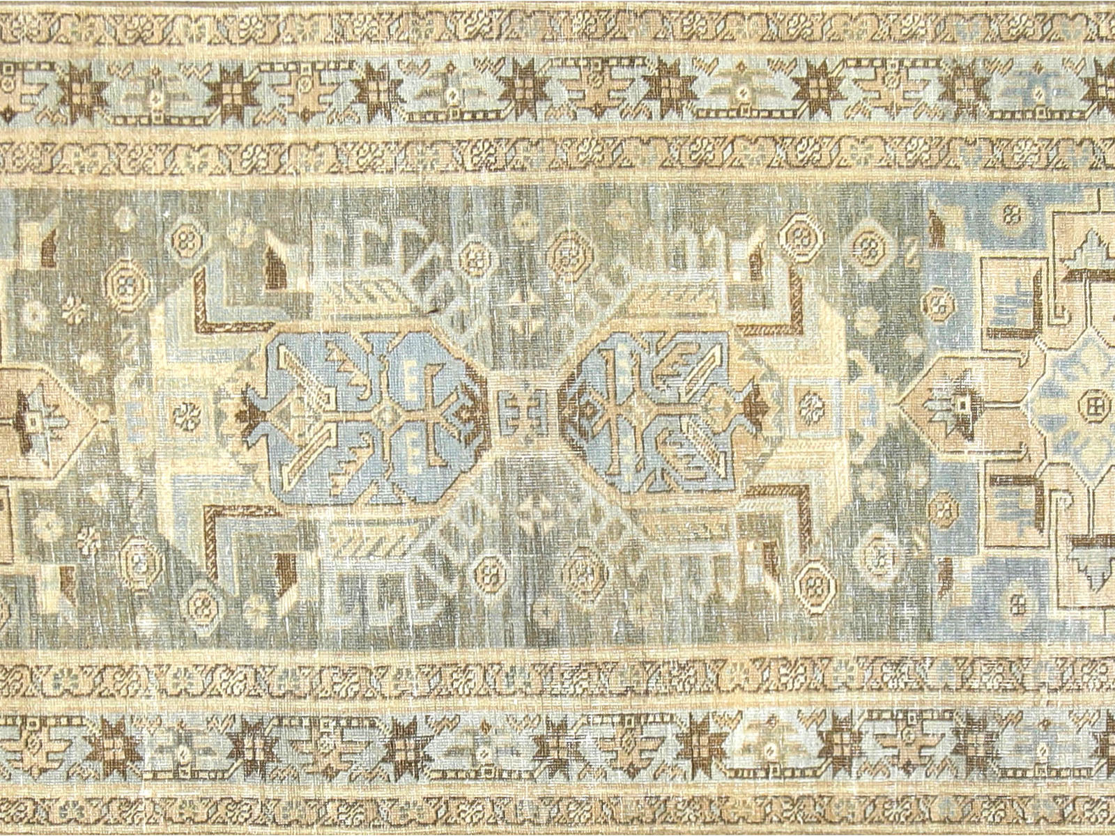 Semi Antique Persian Heriz Runner - 2'8" x 14'9"