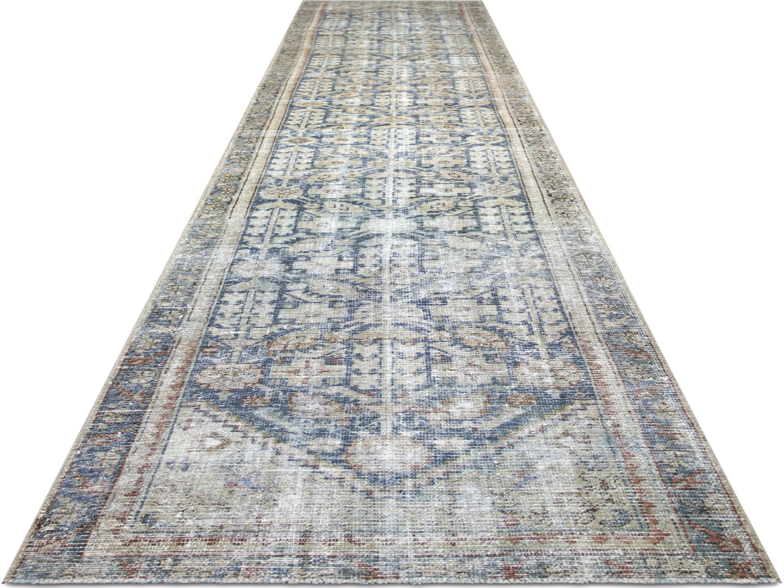 Semi Antique Persian Melayer Runner - 2'10" x 15'9"