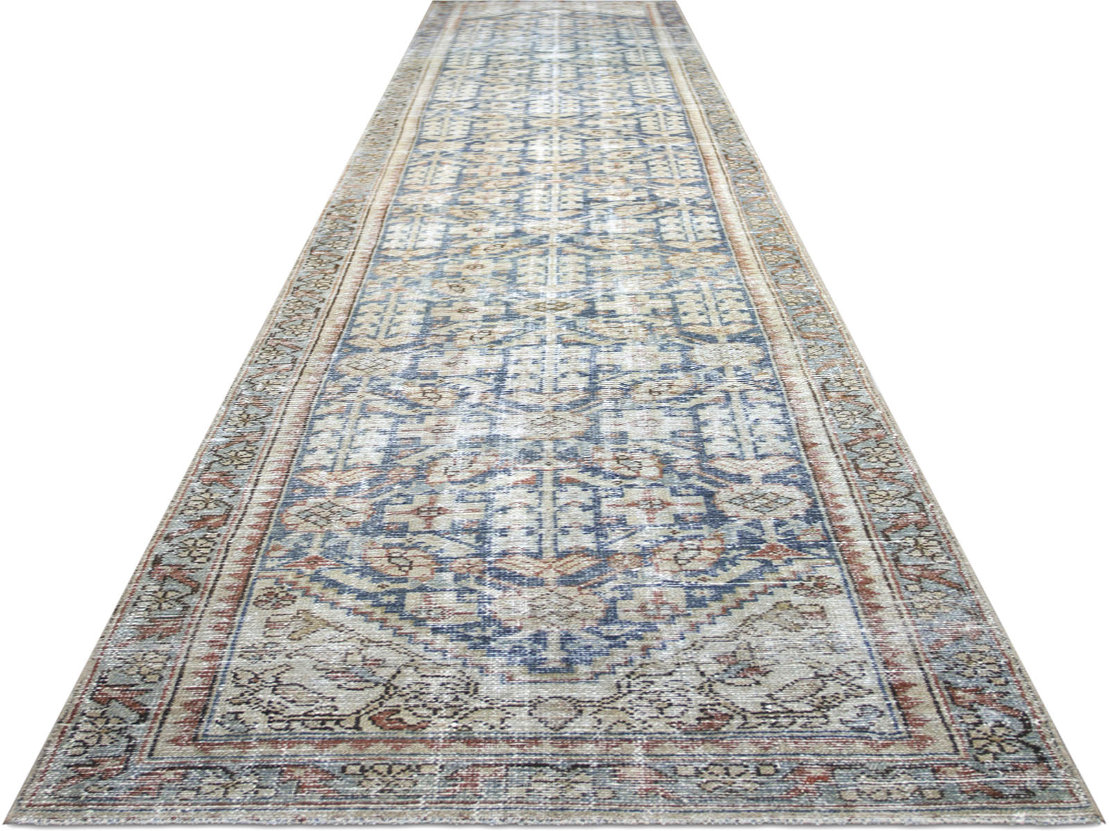 Semi Antique Persian Melayer Runner - 2'10" x 15'9"