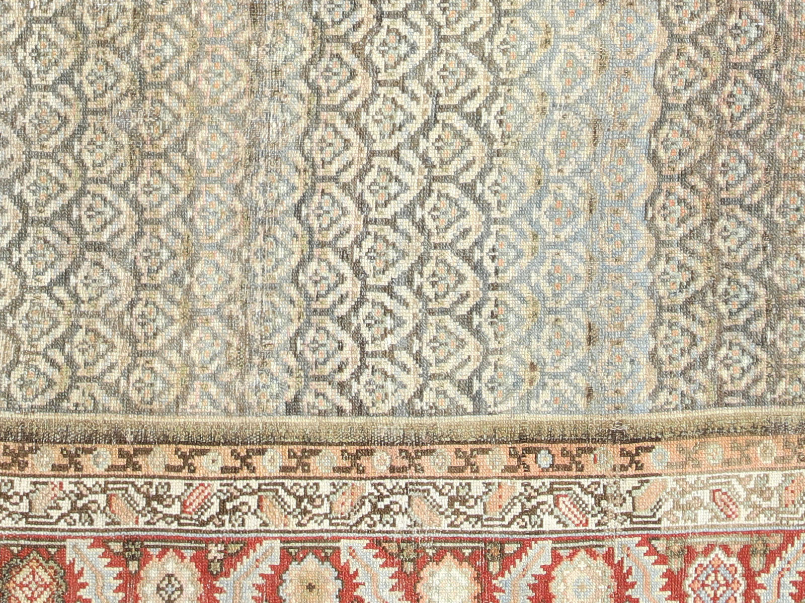 Semi Antique Persian Melayer Rug - 5'11" x 9'2"