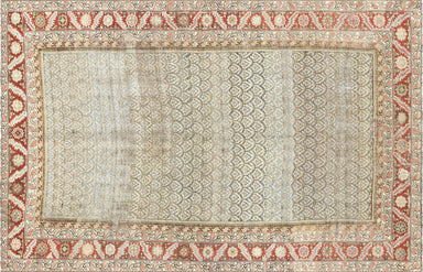 Semi Antique Persian Melayer Rug - 5'11" x 9'2"