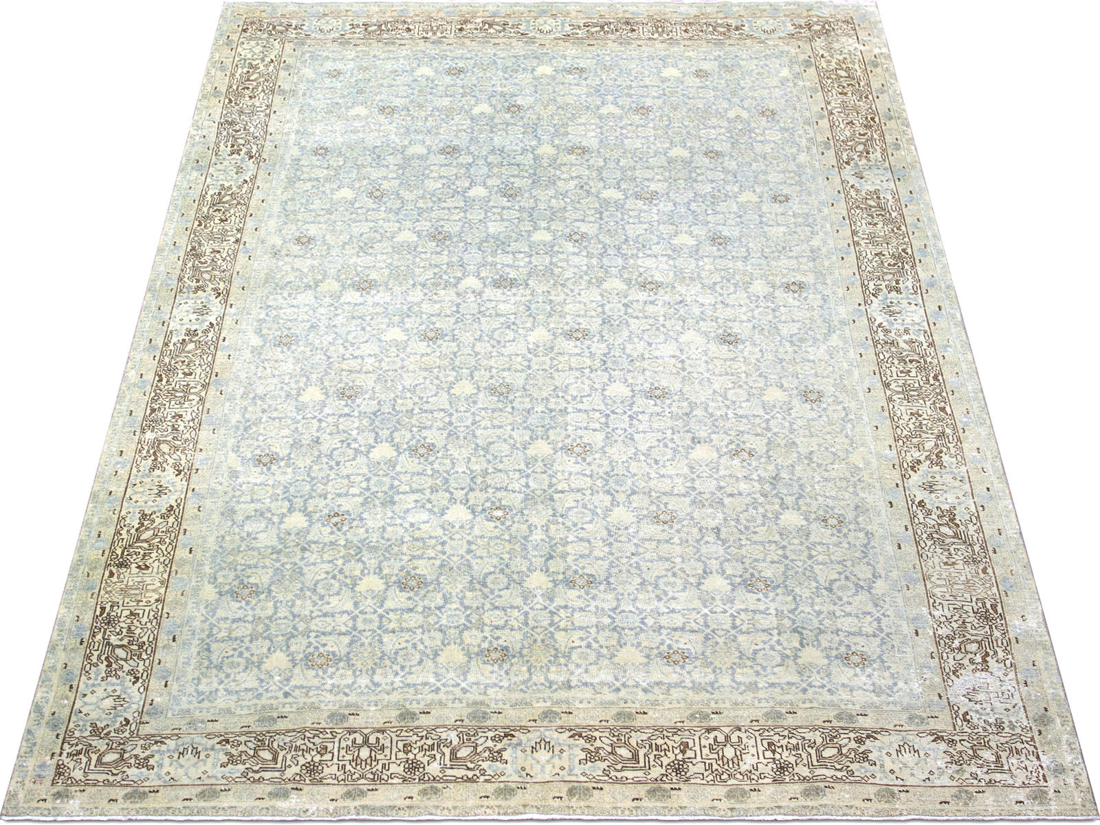 Antique Persian Tabriz Rug - 7'5" x 10'9"