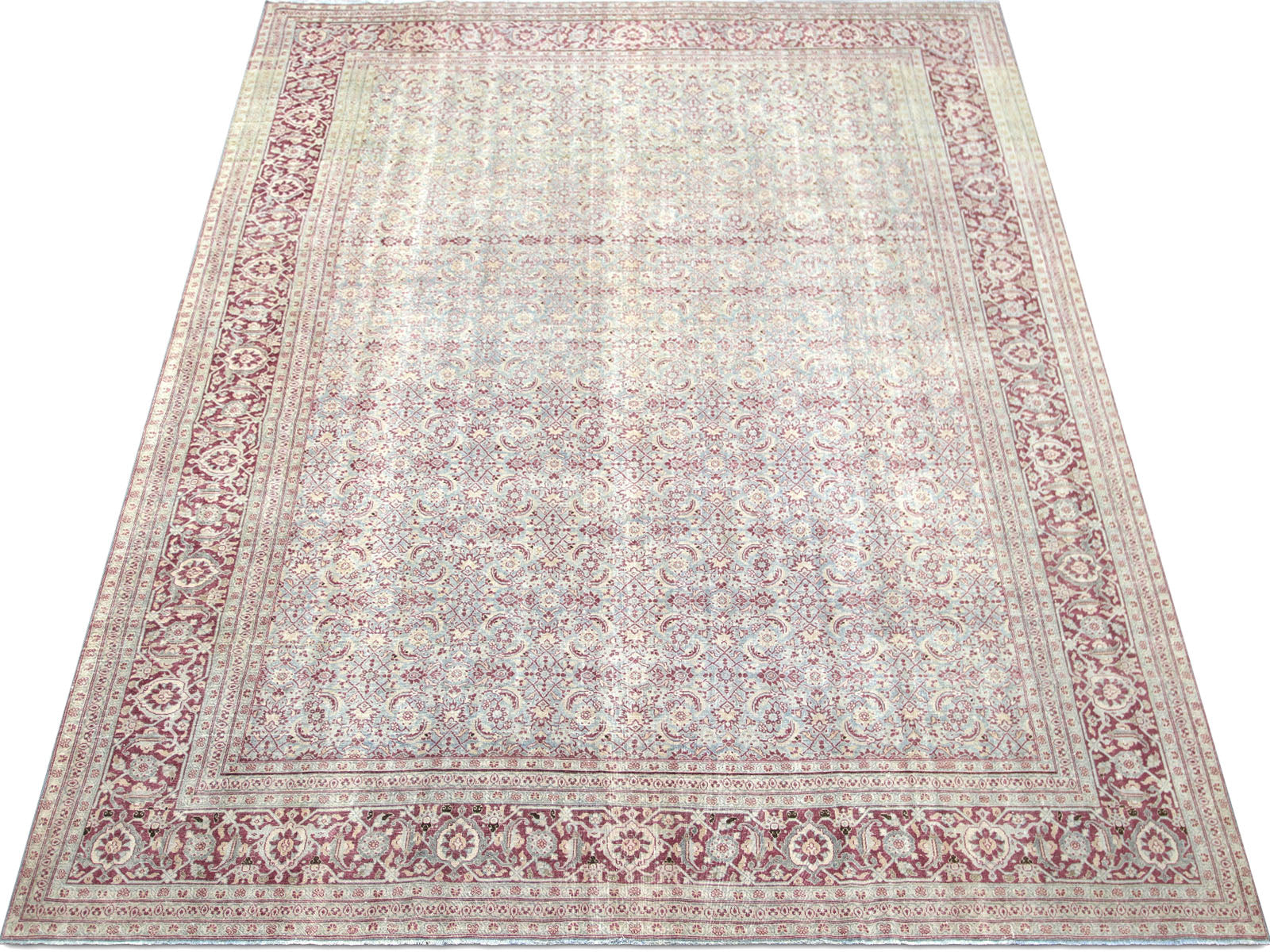 Semi Antique Persian Tabriz Rug - 10' x 14'7"