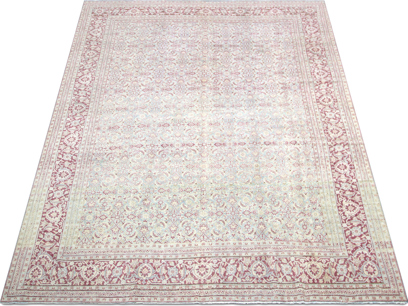 Semi Antique Persian Tabriz Rug - 10' x 14'7"