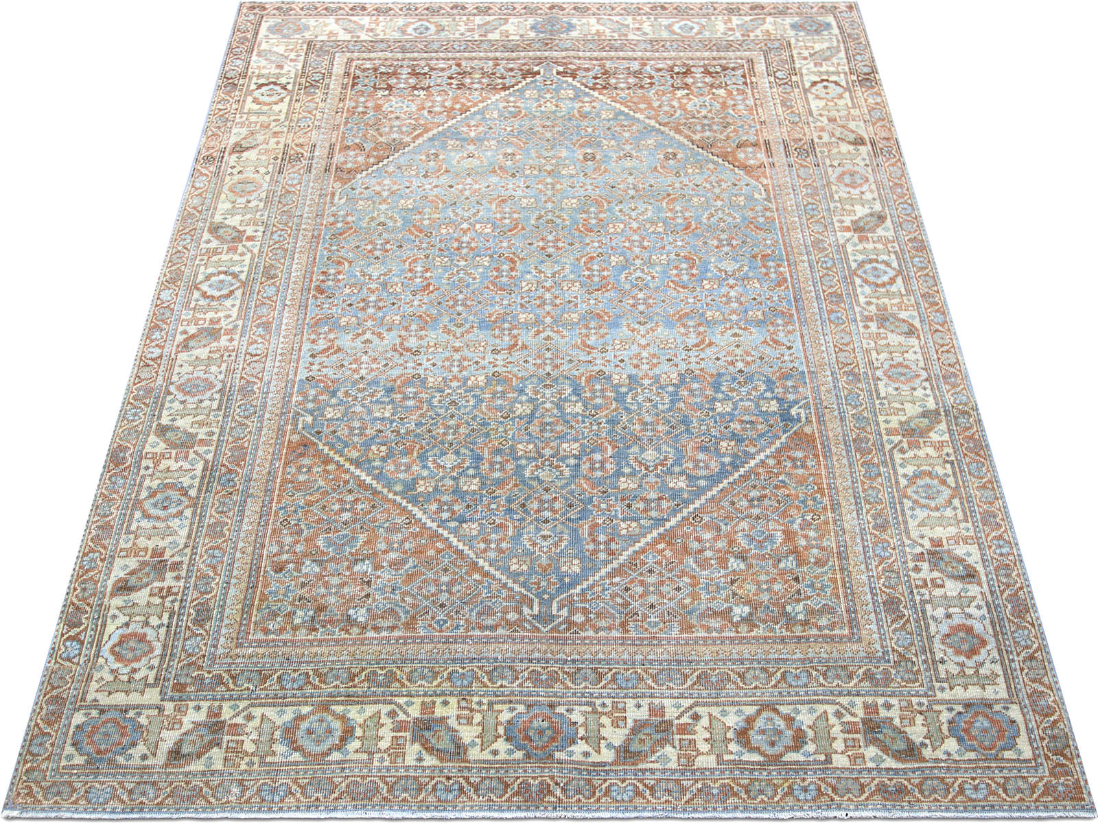 Semi Antique Persian Mahal Rug - 7'5" x 10'7"