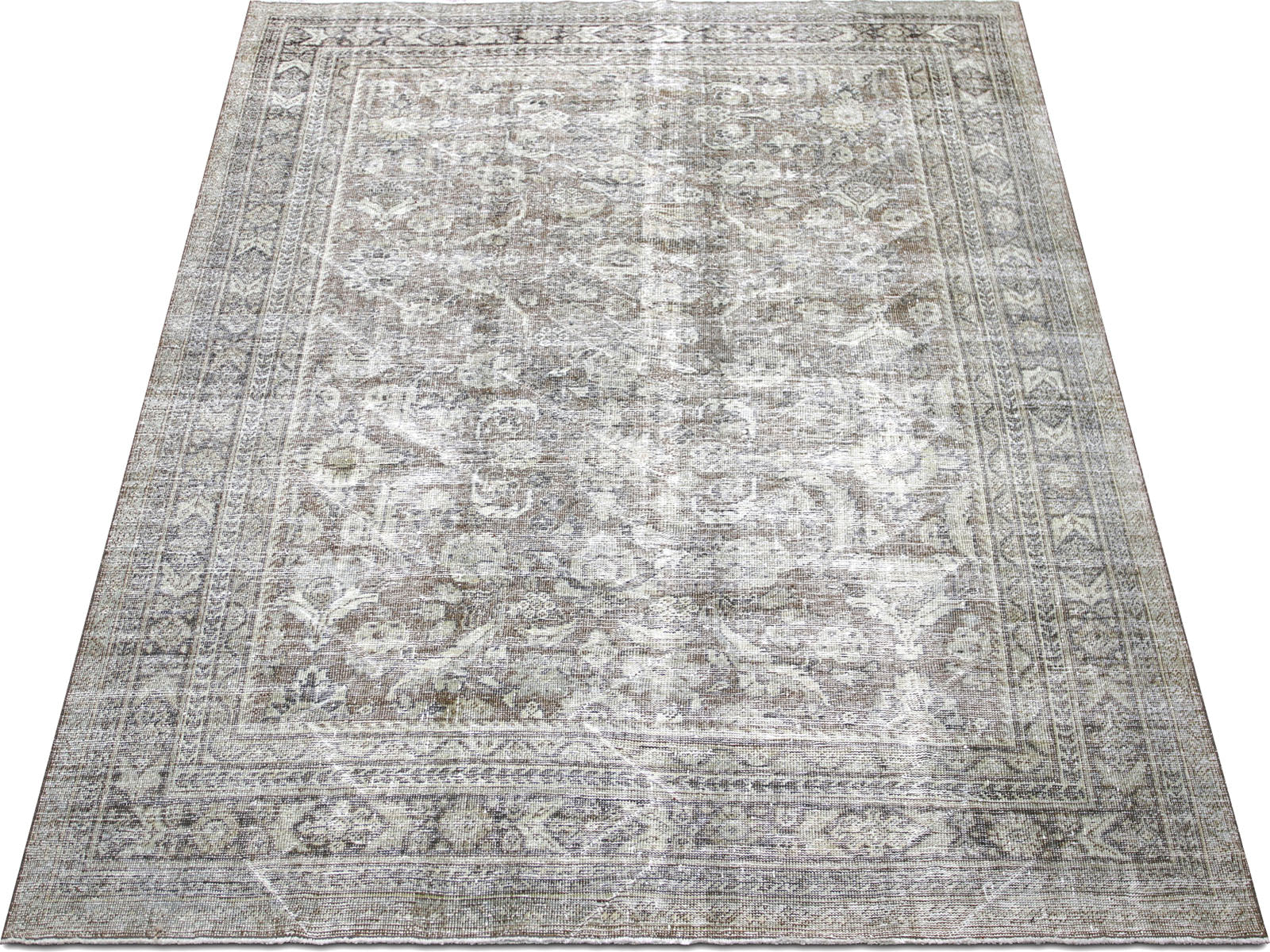 Semi Antique Persian Mahal Rug - 7'7" x 10'9"