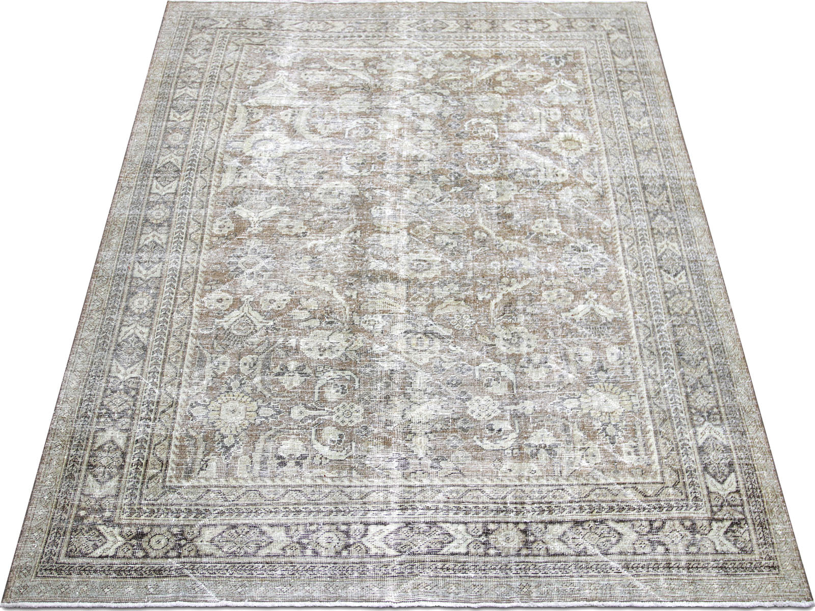 Semi Antique Persian Mahal Rug - 7'7" x 10'9"