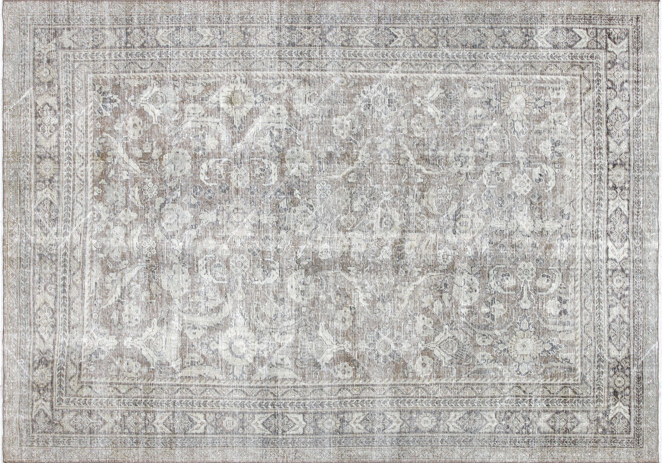 Semi Antique Persian Mahal Rug - 7'7" x 10'9"