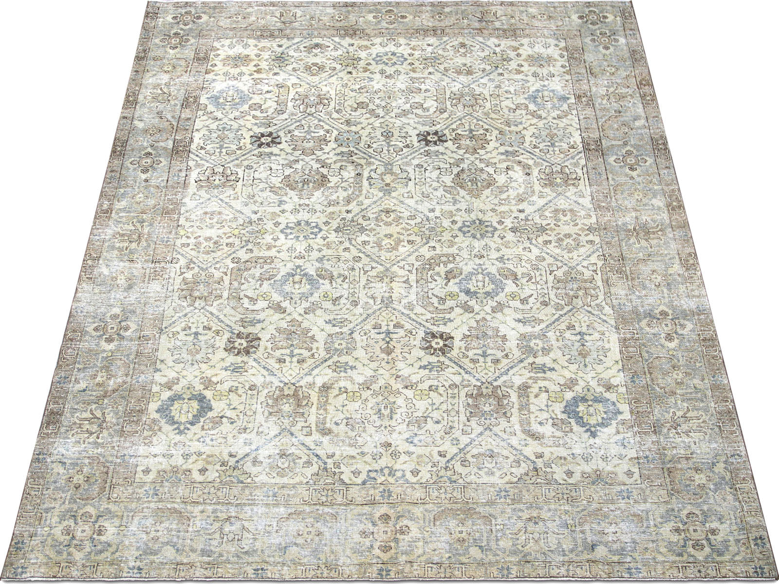 Semi Antique Persian Tabriz Rug - 8'2" x 10'11"