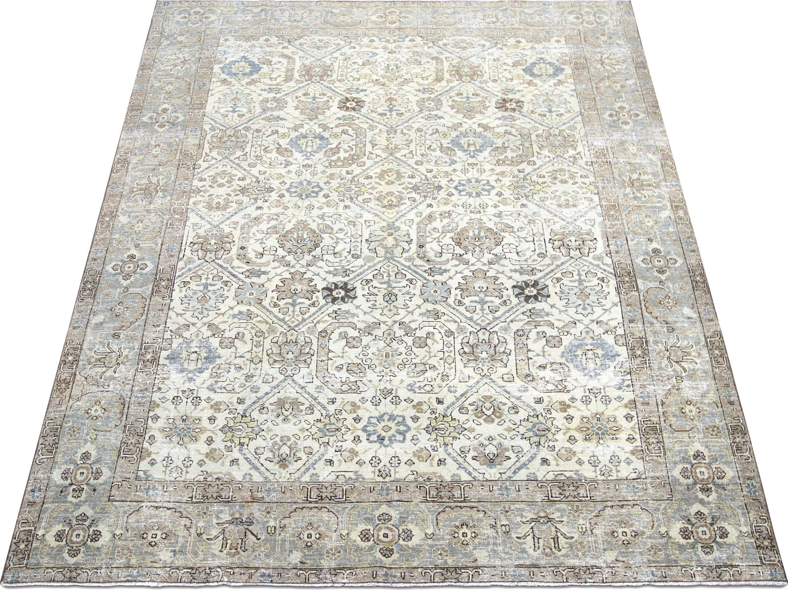 Semi Antique Persian Tabriz Rug - 8'2" x 10'11"