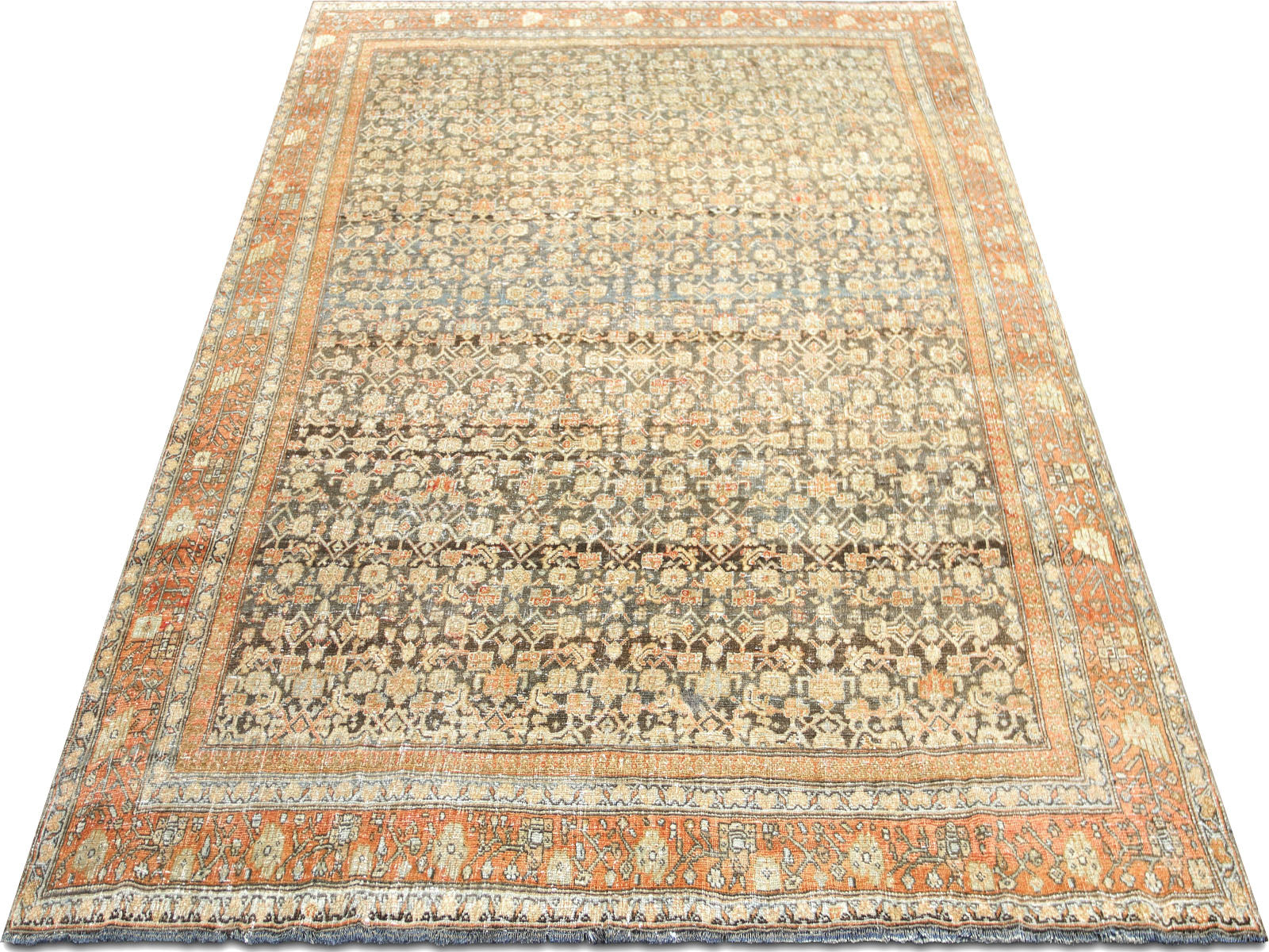Antique Persian Bidjar Rug - 6'10" x 10'