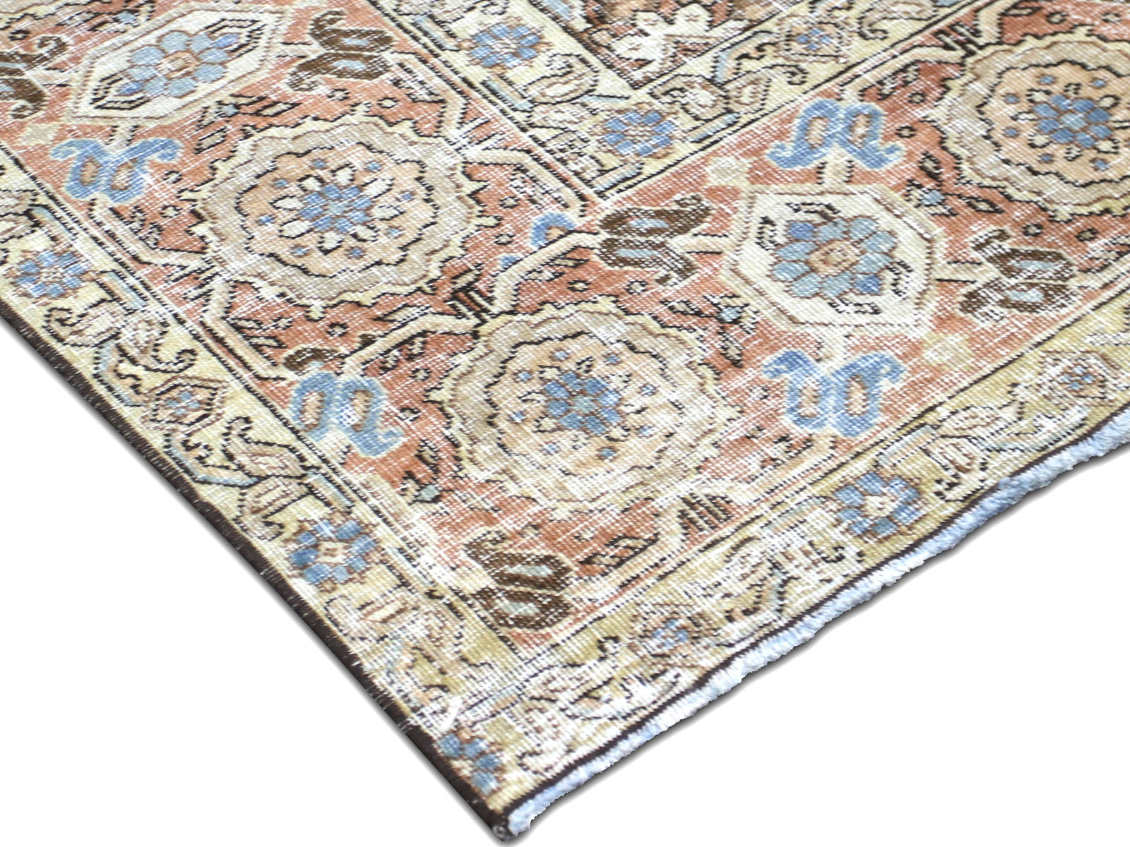 Semi Antique Persian Tabriz Rug - 7'6" x 10'10"